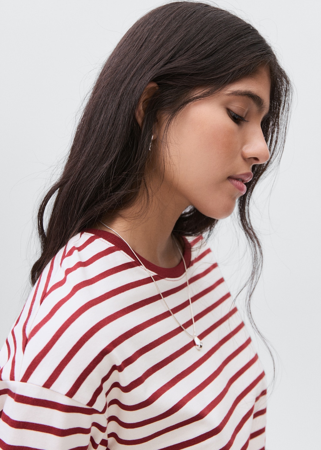 Striped cotton T-shirt