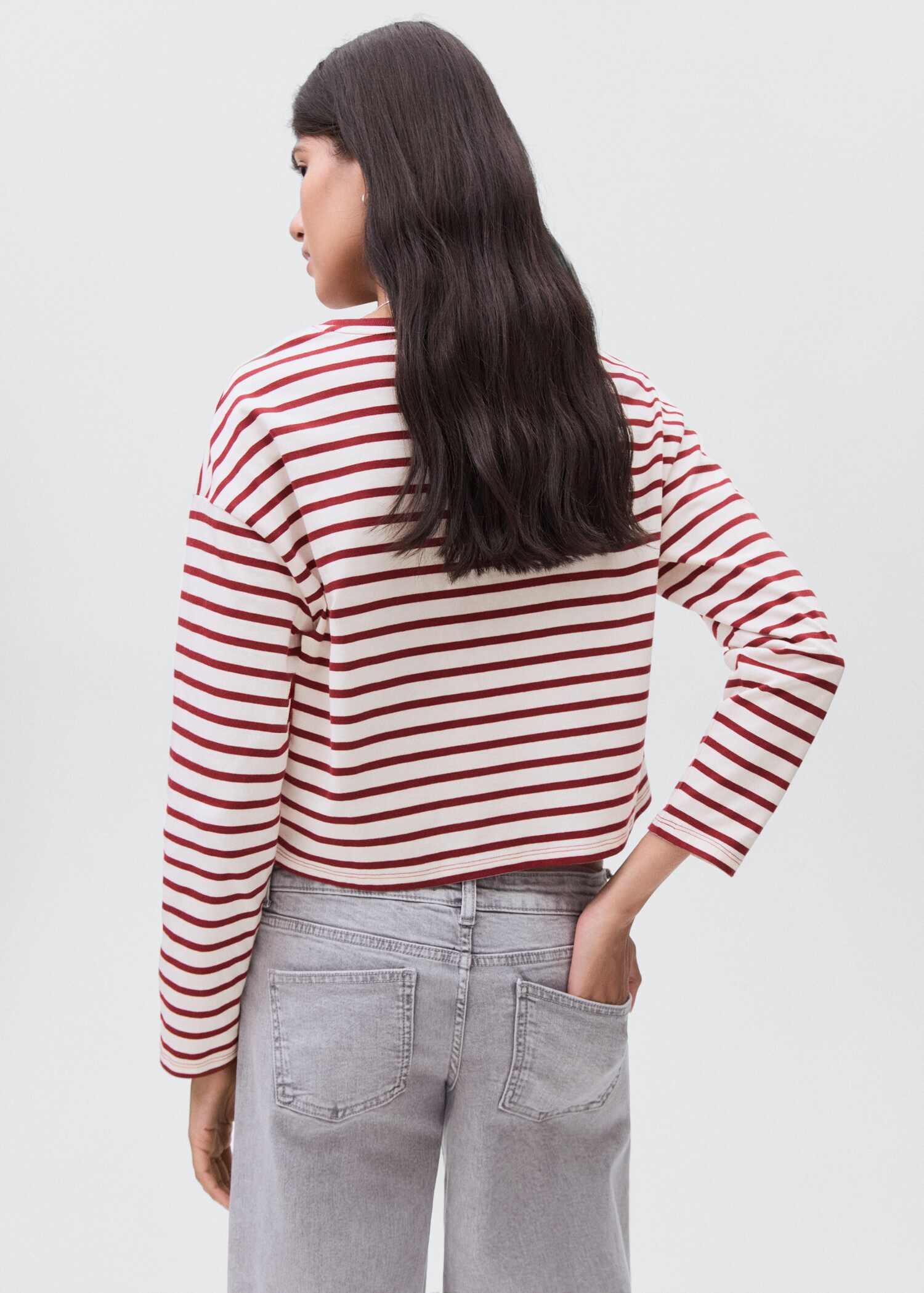 Camiseta algodón rayas - Reverso del artículo