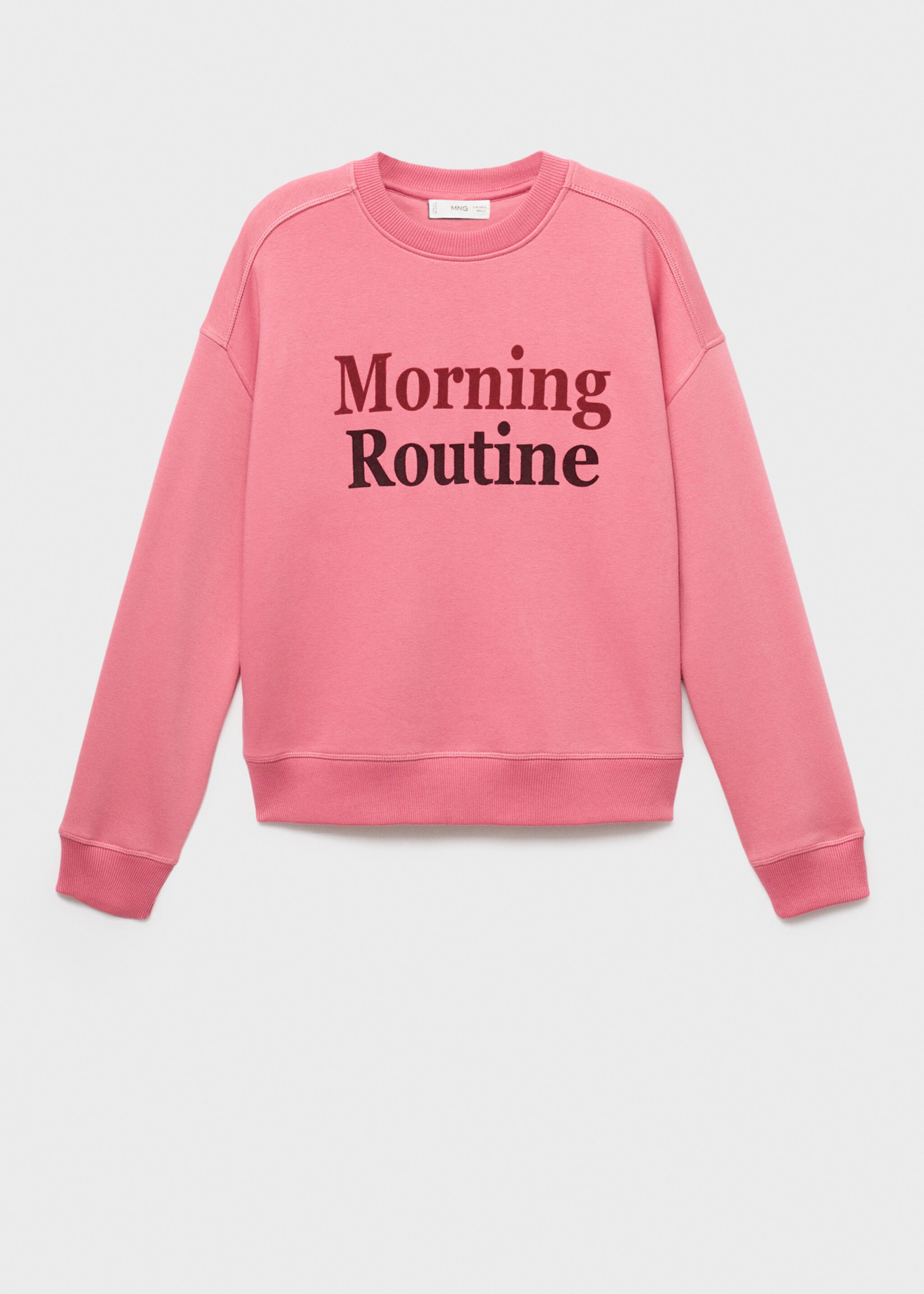 Gemustertes Baumwoll-Sweatshirt - Artikel ohne Model, Rosa. Ref: 17025806-00.