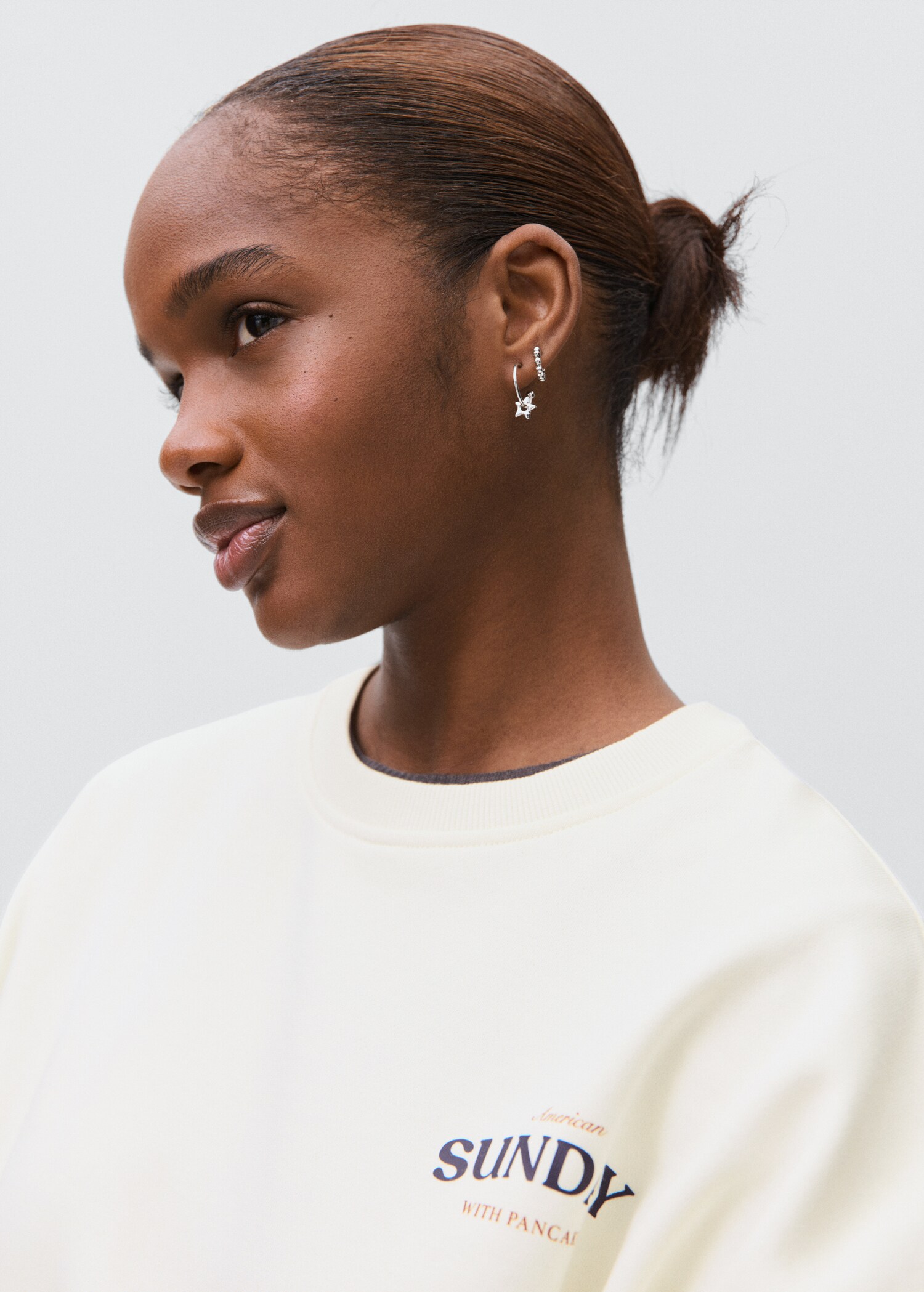 Sweat-shirt coton imprimé - Détail de l'article 1