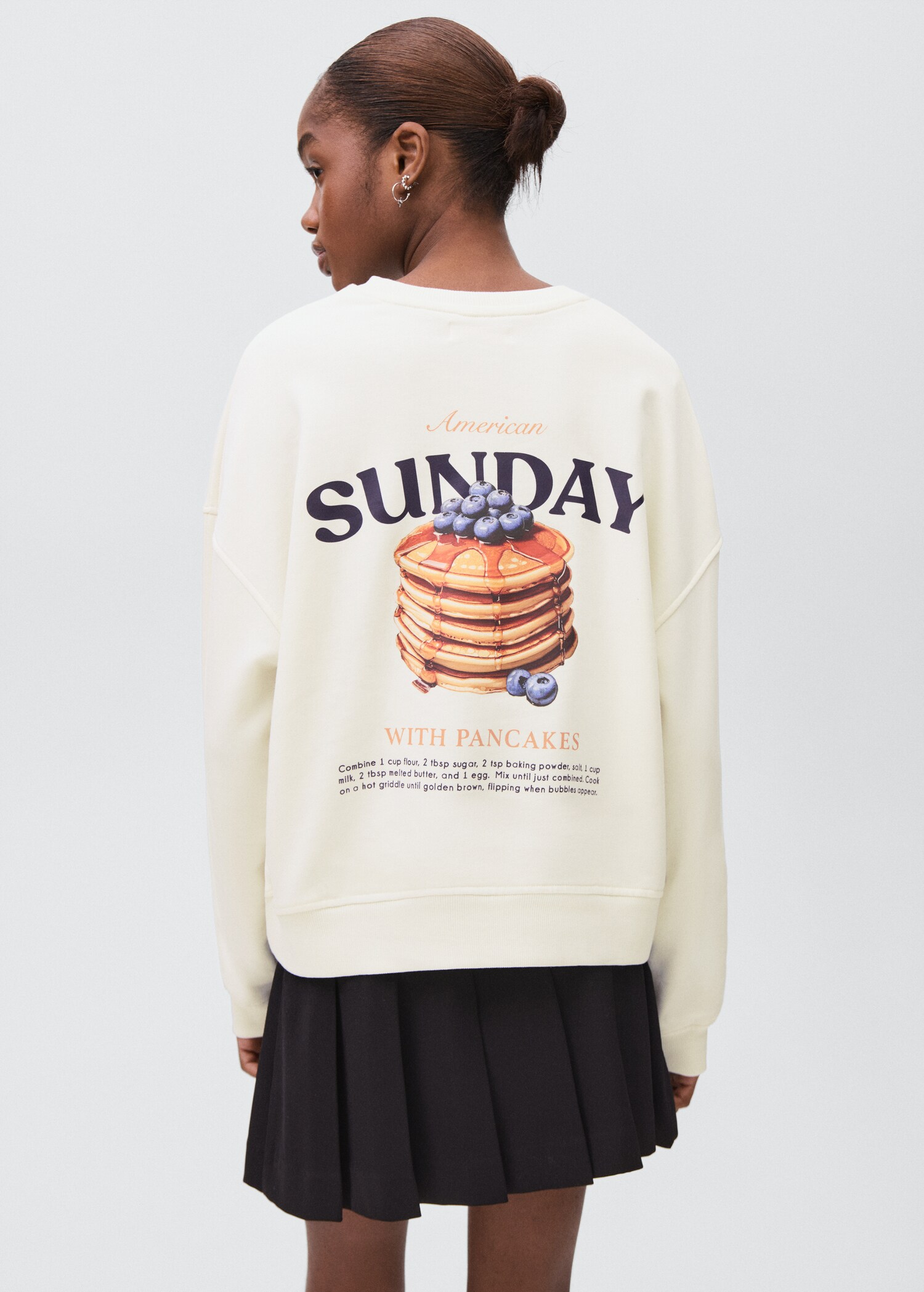 Sudadera algodón estampada - Reverso del artículo