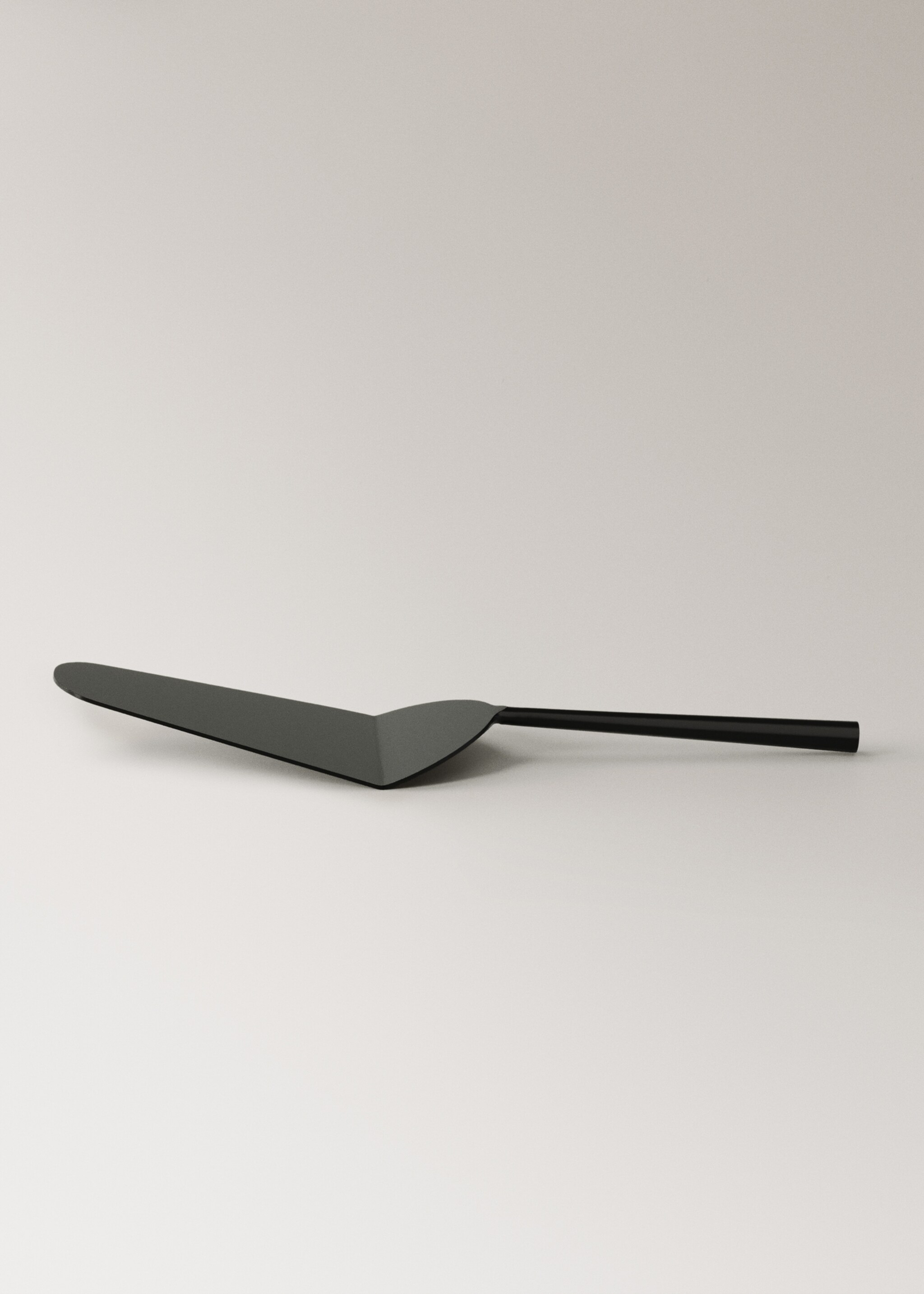 Matt stainless steel cake server - Details of the article 2, Black. Ref: 17025812-00.