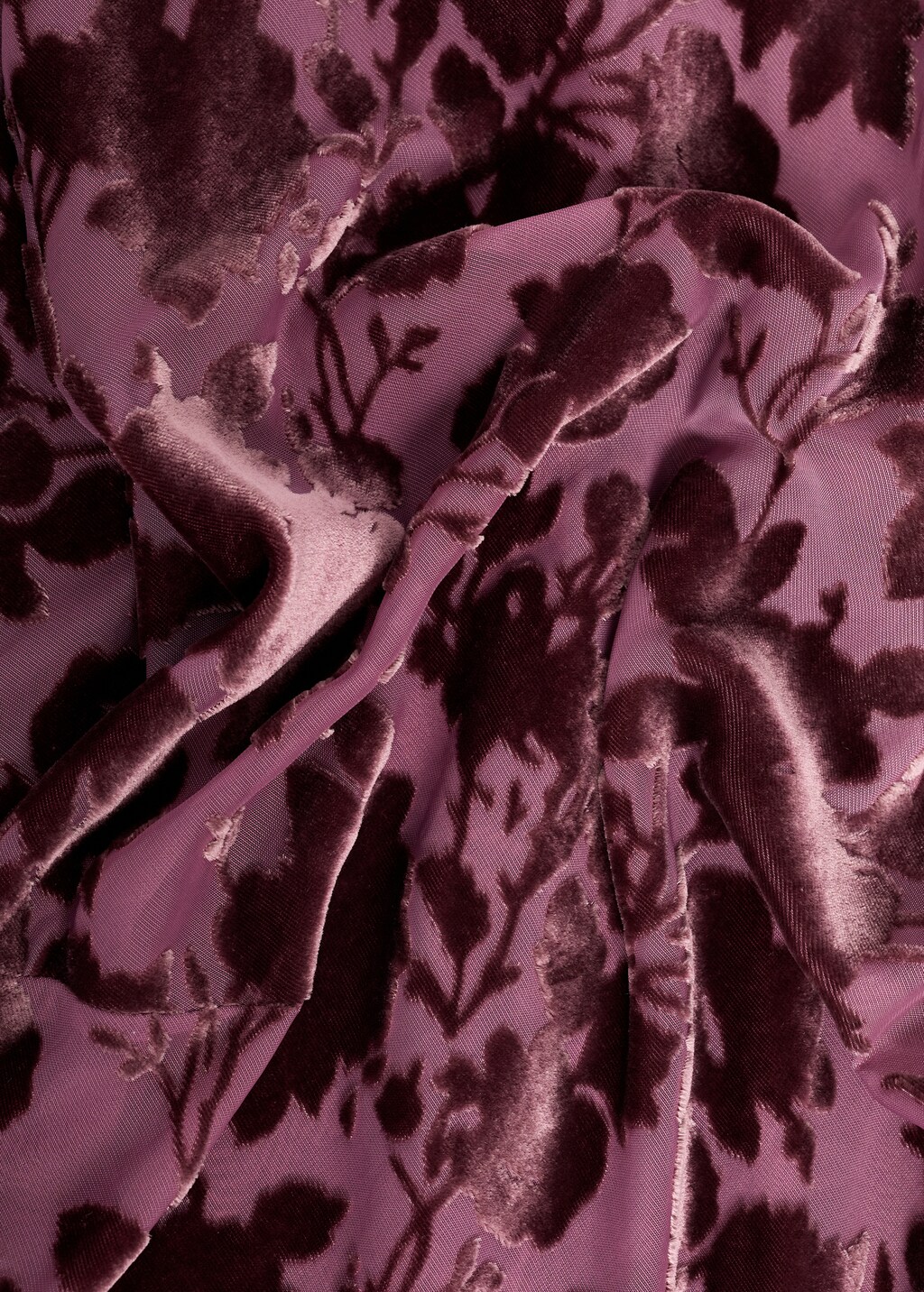 Floral jacquard dress with bell sleeves