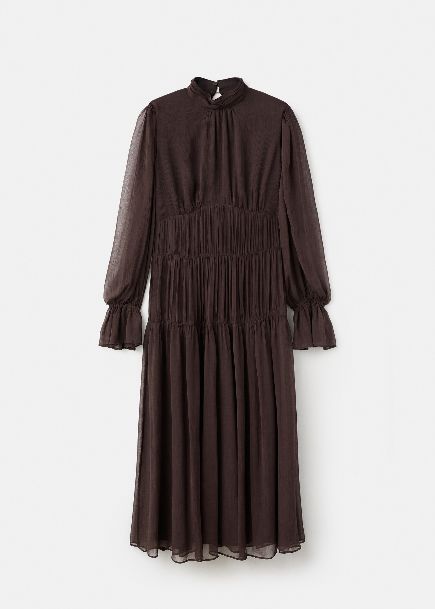 Ruched chiffon dress - Article without model