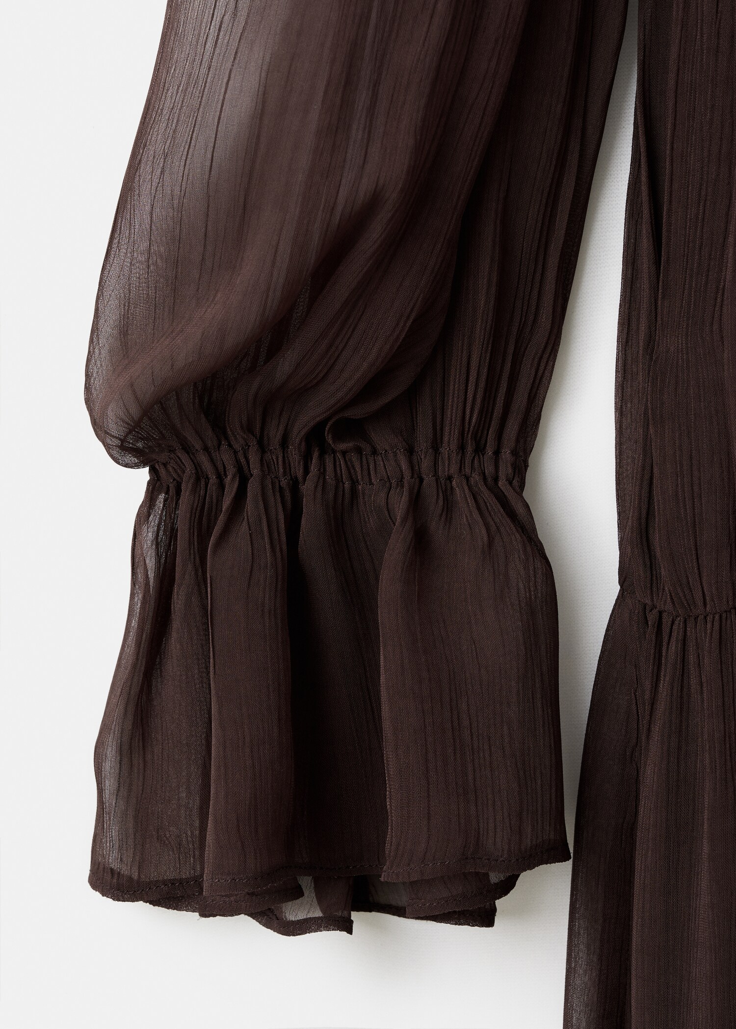 Ruched chiffon dress - Details of the article 8