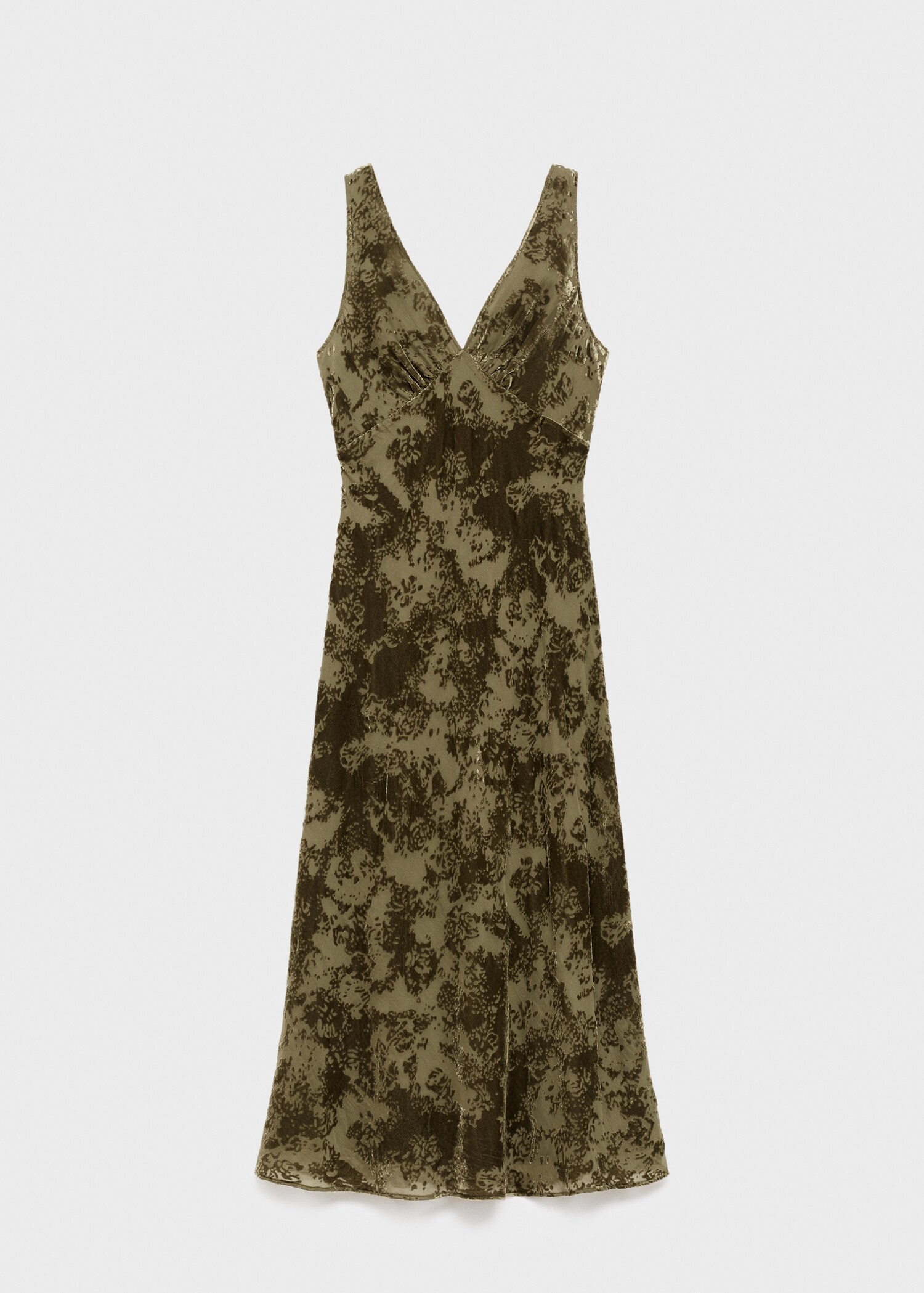 V-neck jacquard dress - Article without model