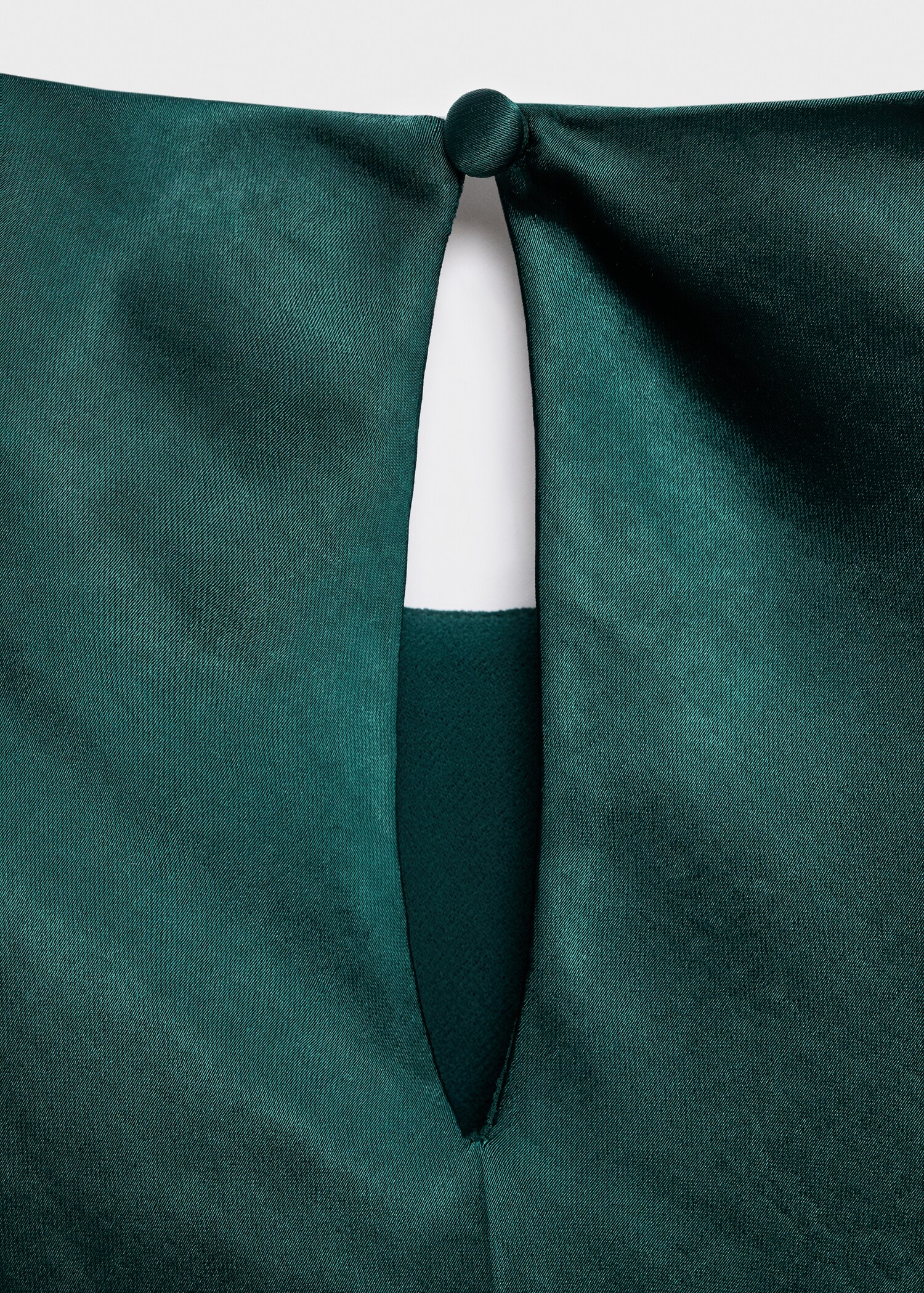 Fitted satin dress - Details of the article 0