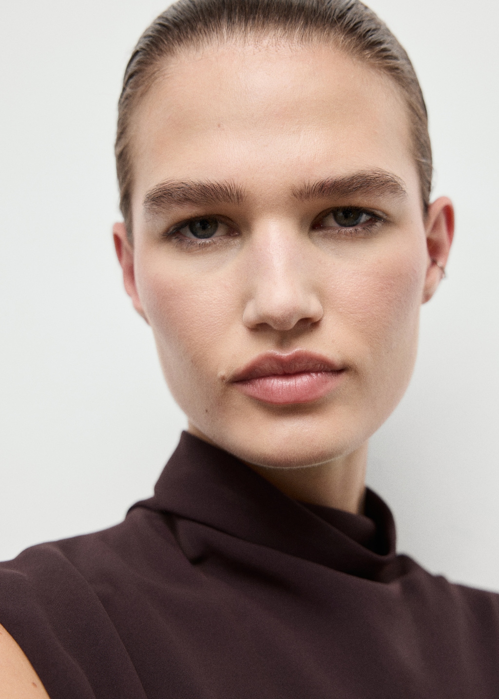 ❗️9/7まで❗️mame High Neck Dress High-neck flared dress | MANGO Japan