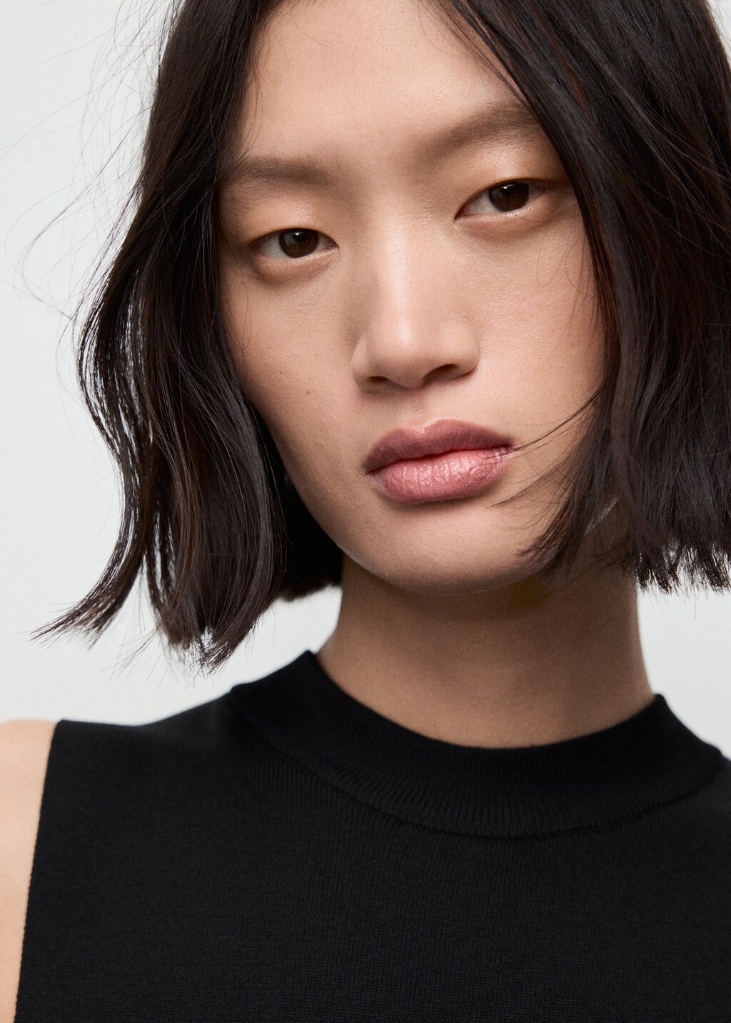 Mango Combined woven dress with belt