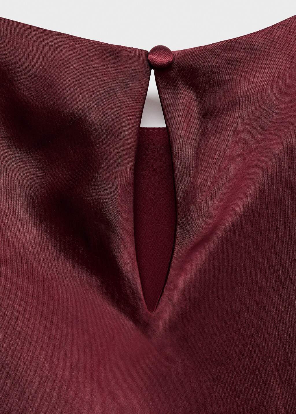 Mango Fitted satin dress