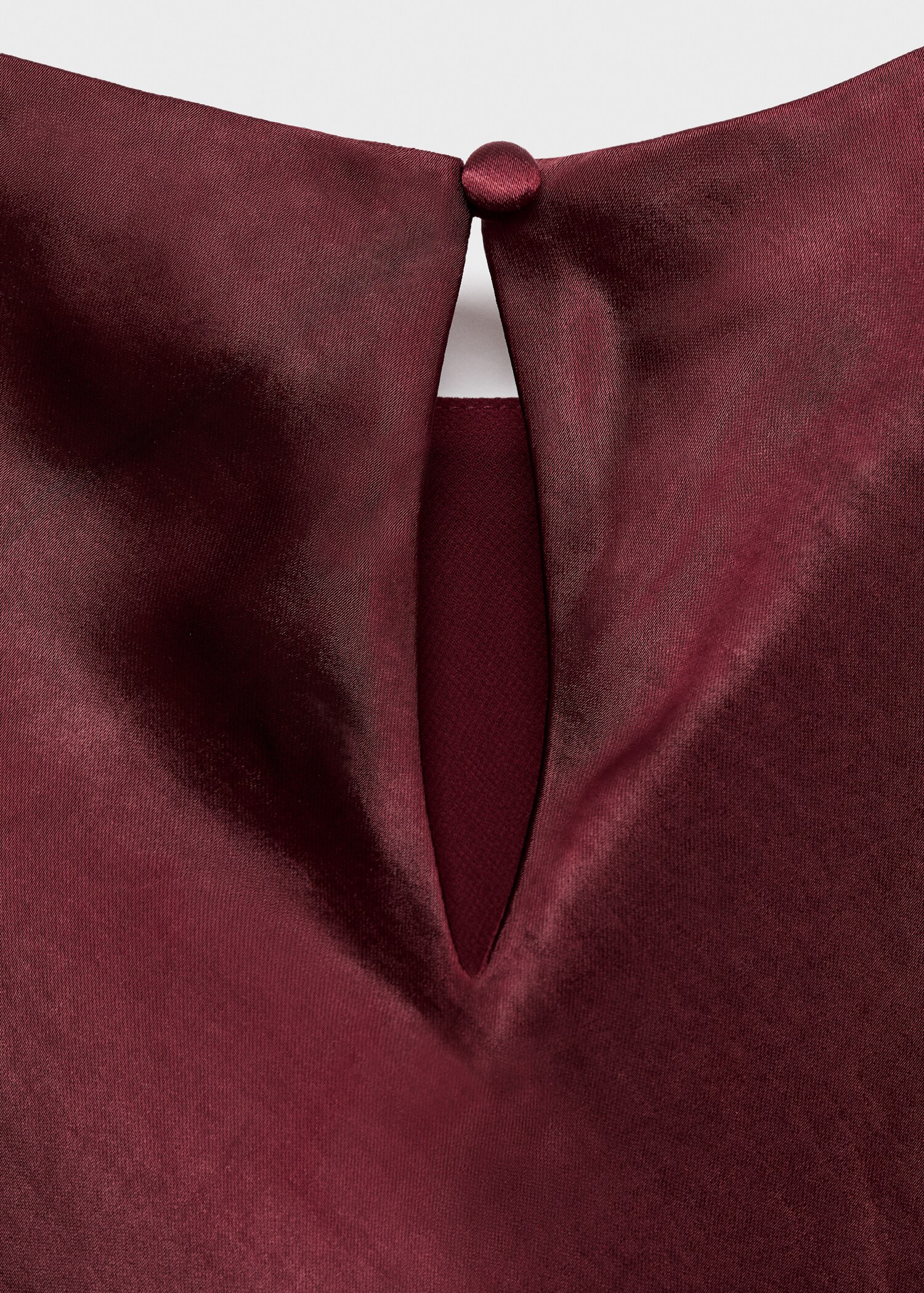 Fitted satin dress - Details of the article 0
