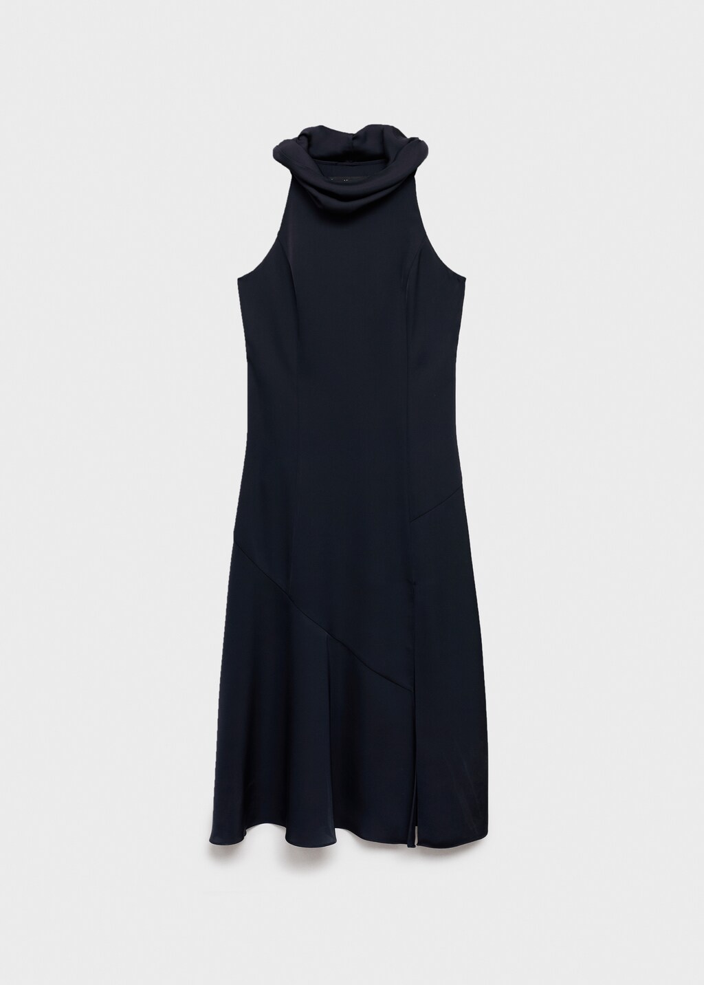 Mango Draped neck dress with opening