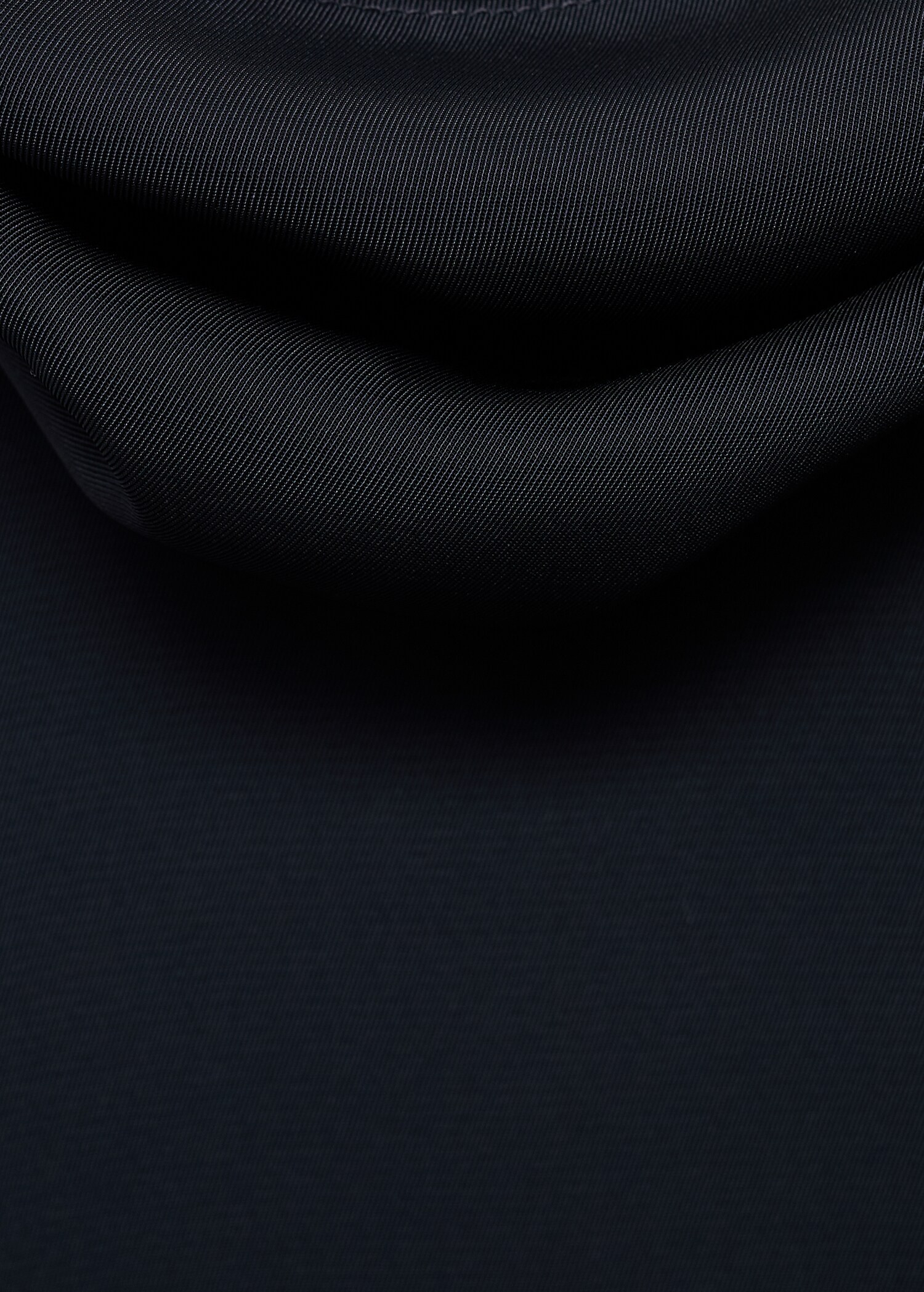 Draped neck dress with opening - Details of the article 0