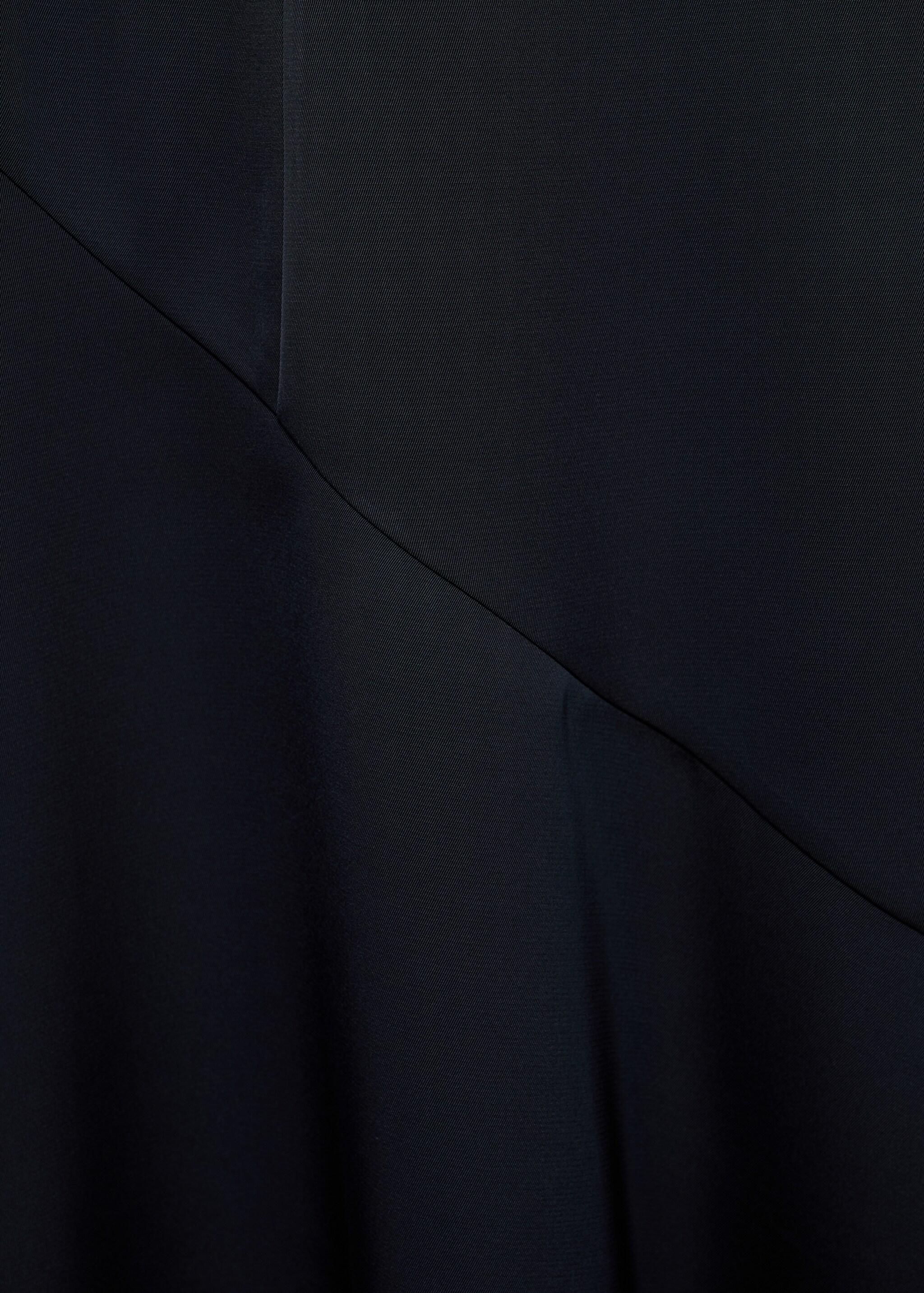 Draped neck dress with opening - Details of the article 8, Navy. Ref: 17025823-00.