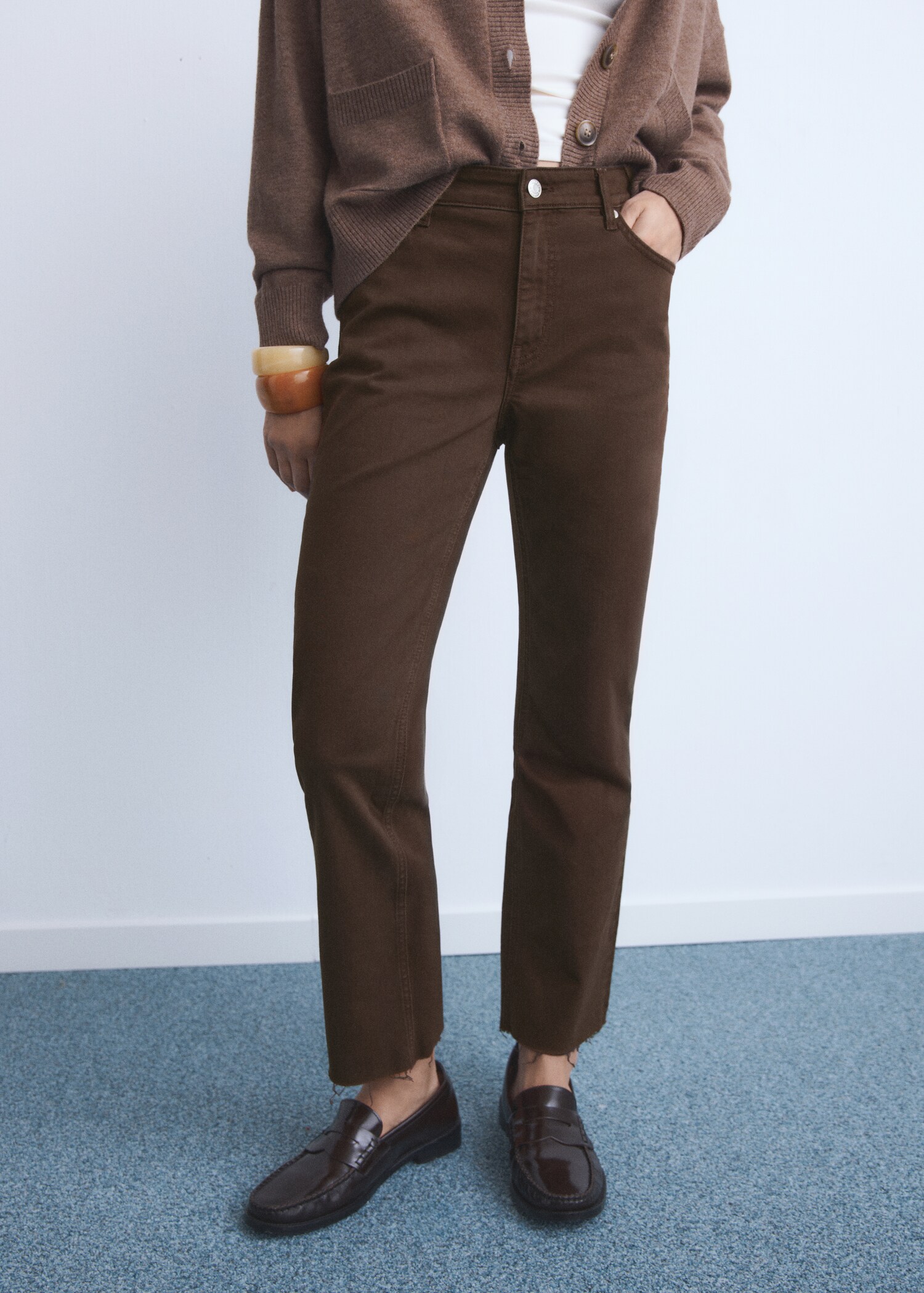 Flared-Crop-Jeans Sienna - Mittlere Ansicht
