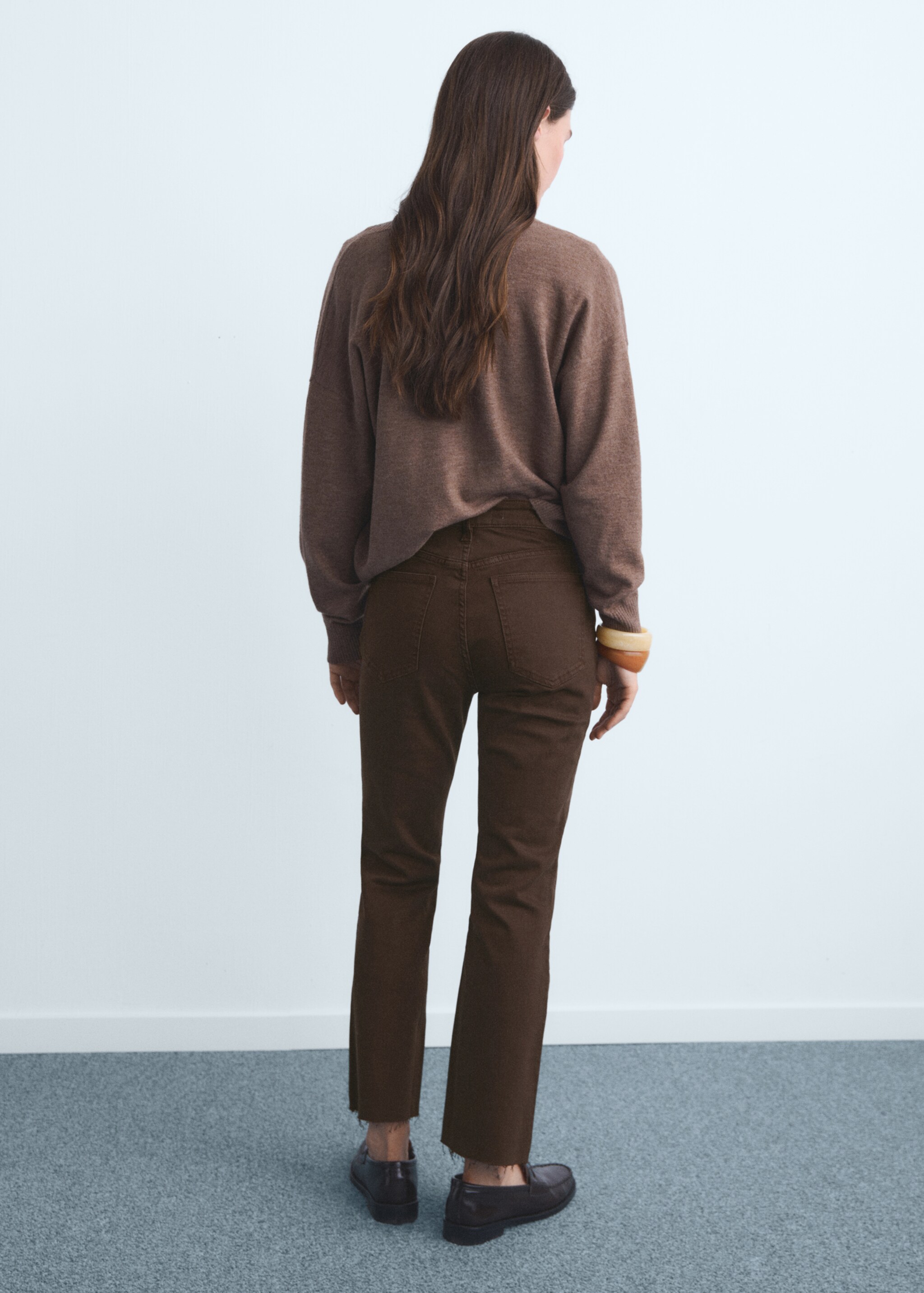 Jean Sienna flare crop - Verso de l’article, Chocolat. Ref: 17025824-00.
