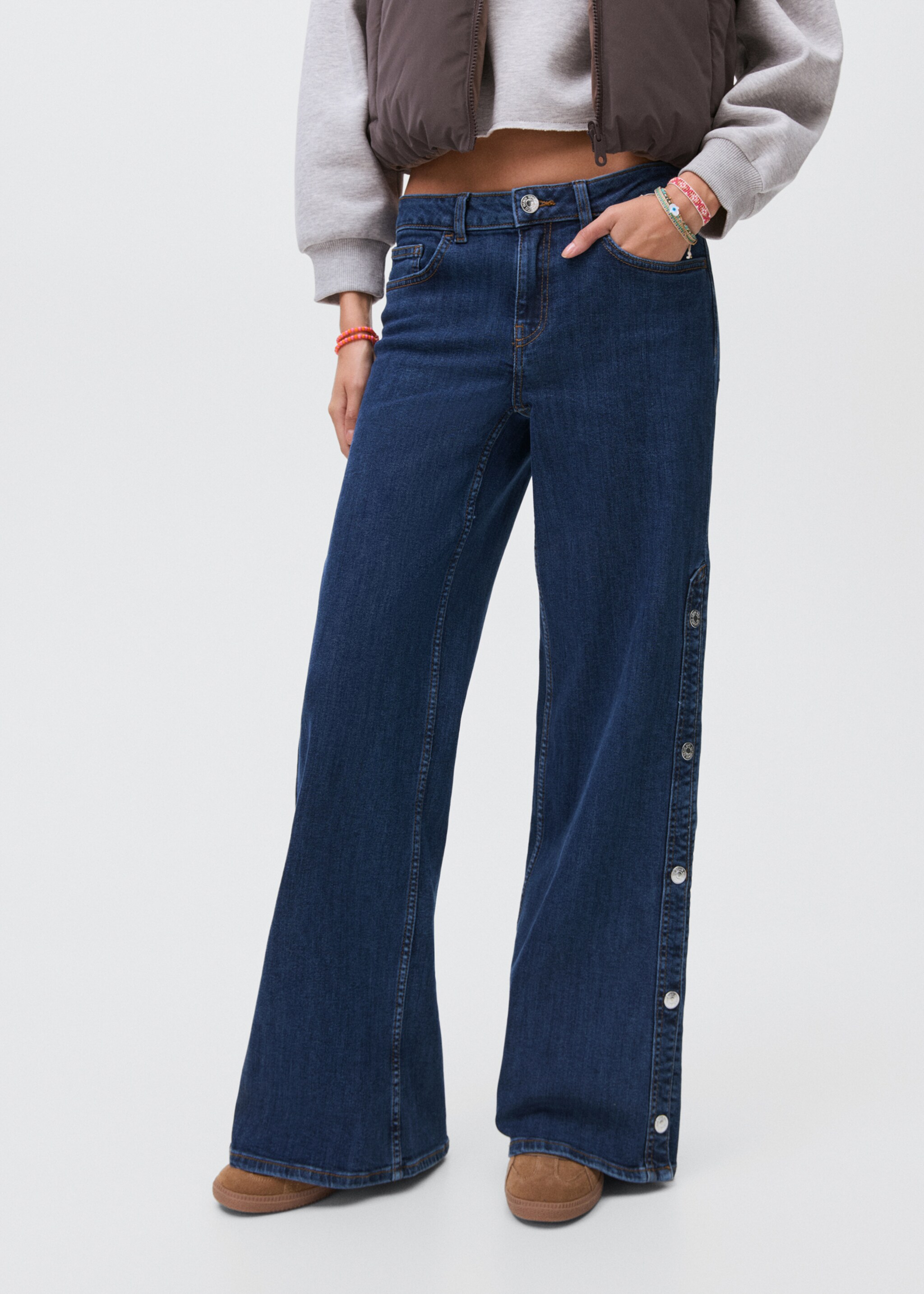 Jean wideleg ouvertures - Plan moyen, Bleu moyen. Ref: 17025825-00.