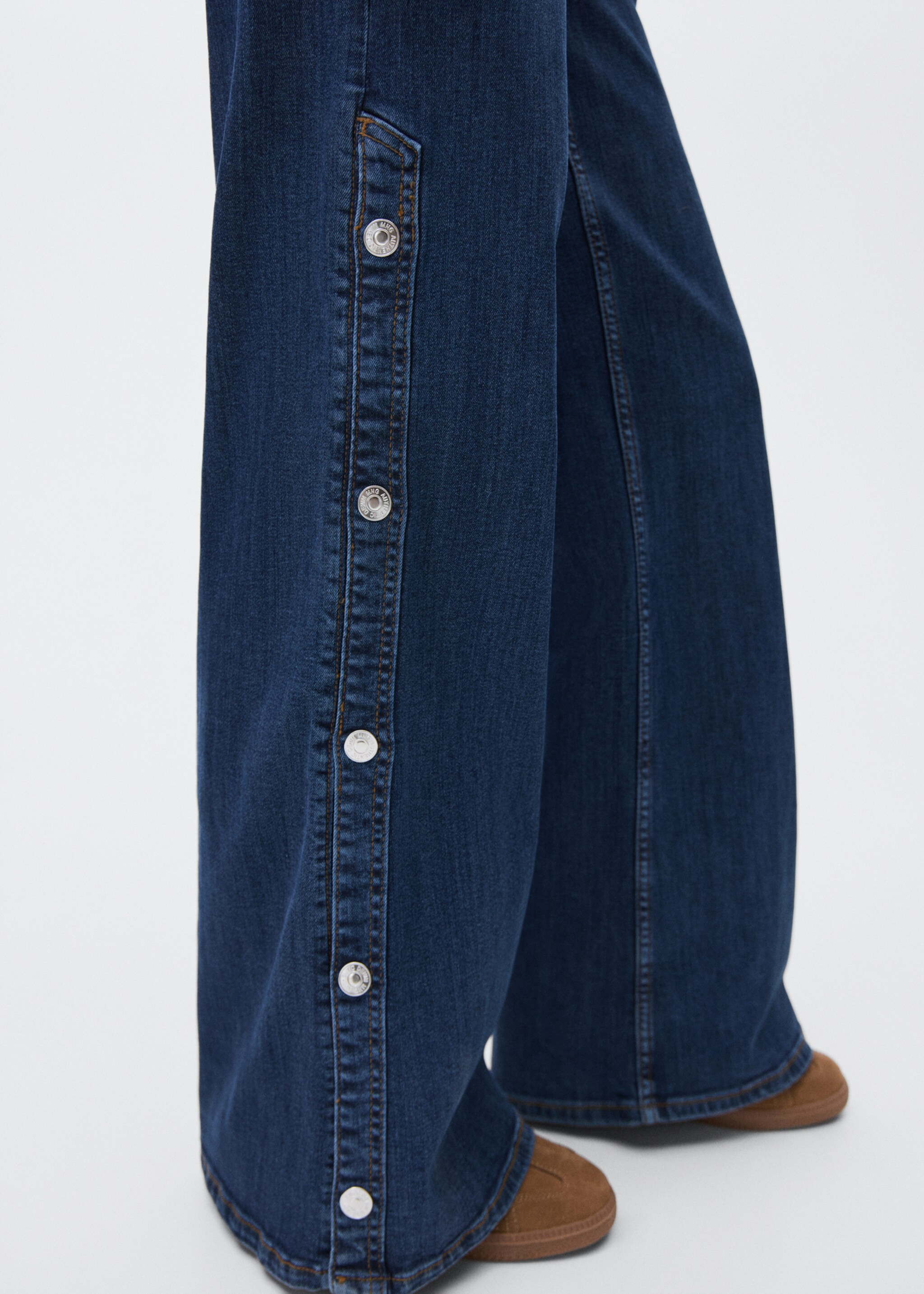 Jean wideleg ouvertures - Détail de l'article 6, Bleu moyen. Ref: 17025825-00.