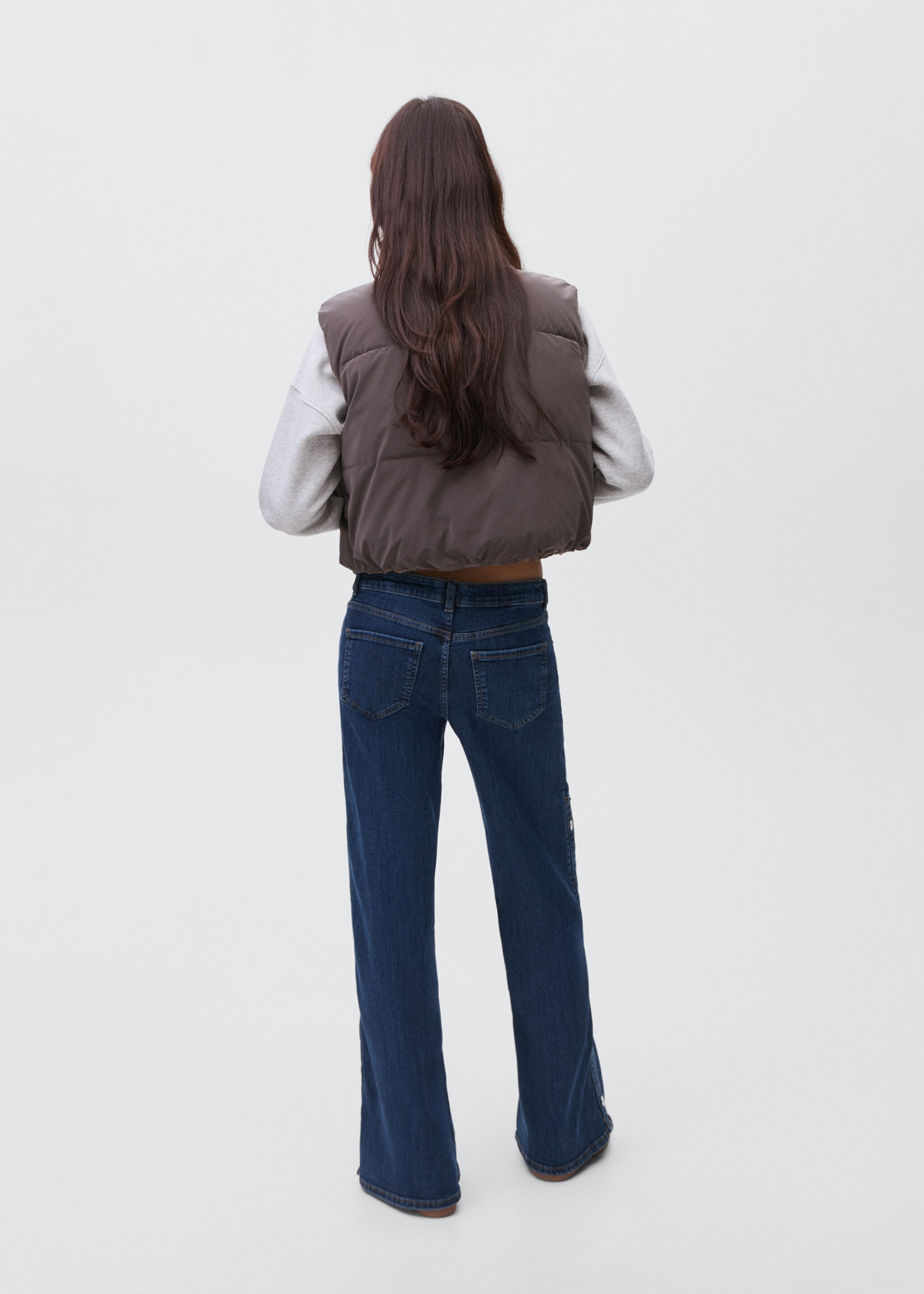 Jean wideleg ouvertures - Verso de l’article, Bleu moyen. Ref: 17025825-00.