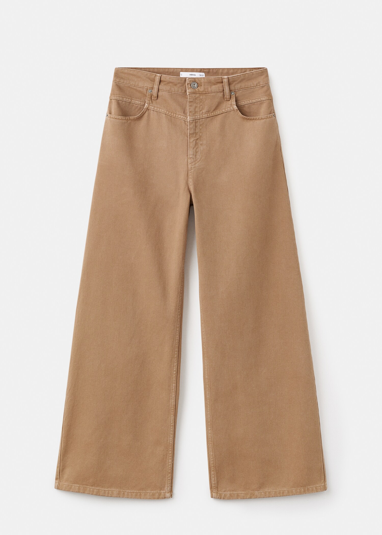 Wide-leg mid-rise loose-fit jeans - Article without model