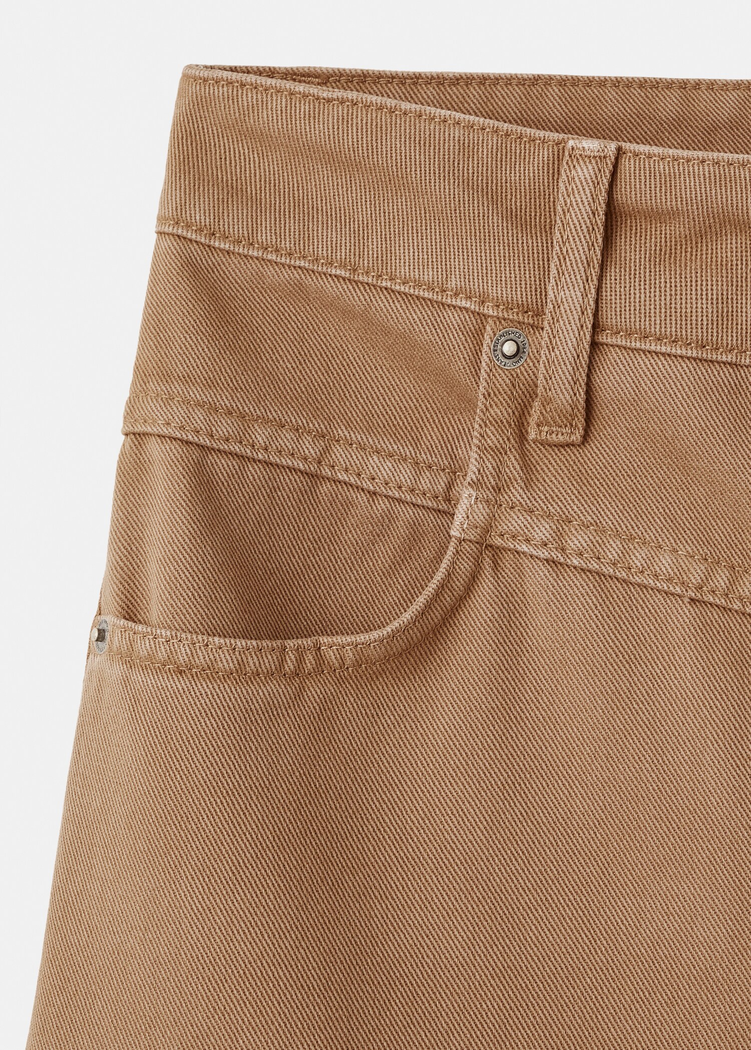 Wide-leg mid-rise loose-fit jeans - Details of the article 0