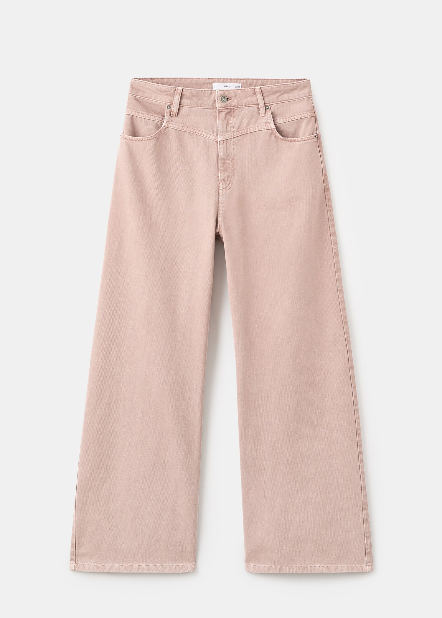 Wide-leg mid-rise loose-fit jeans - Article without model