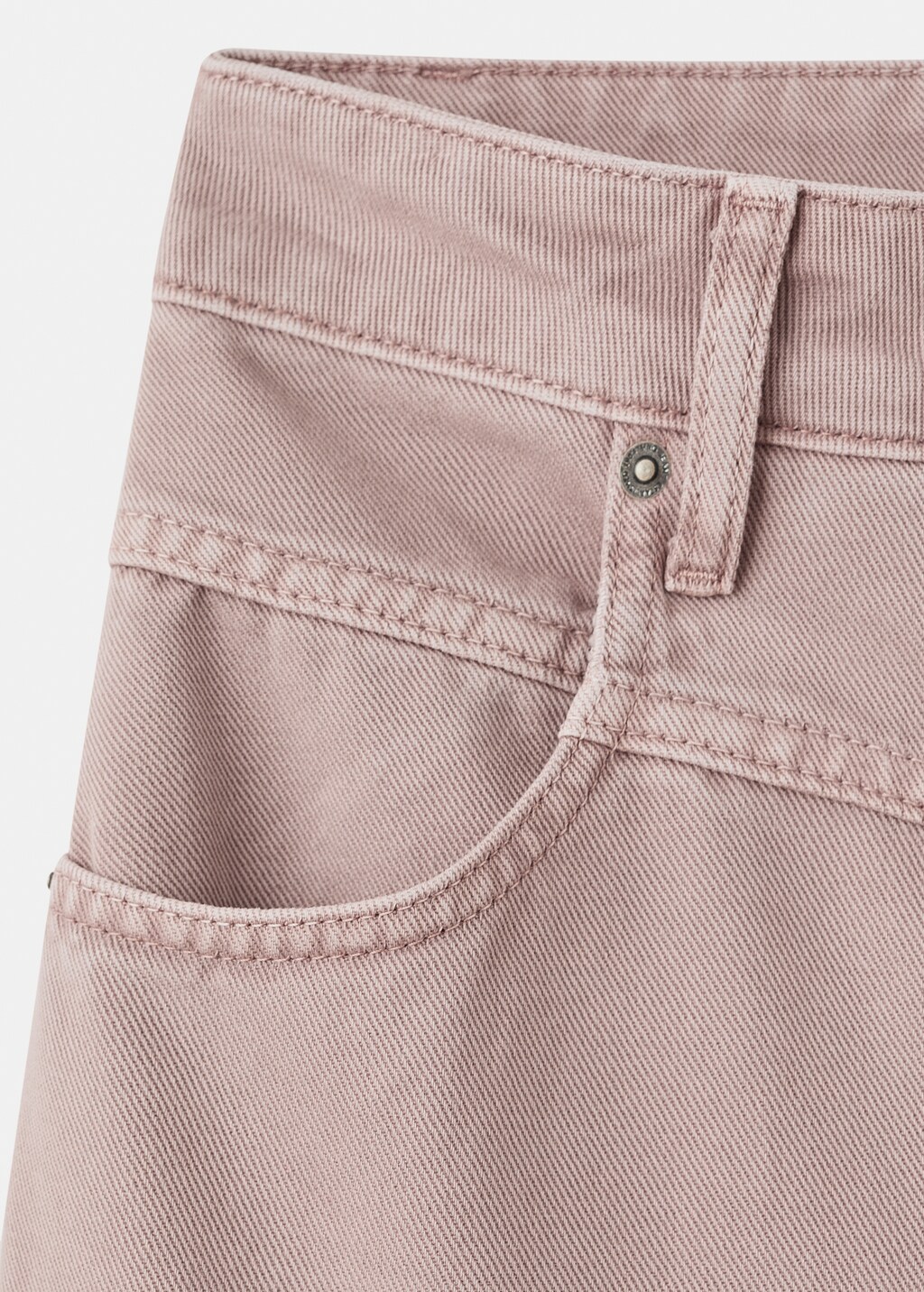 Mango Wide leg mid-rise loose-fit jeans