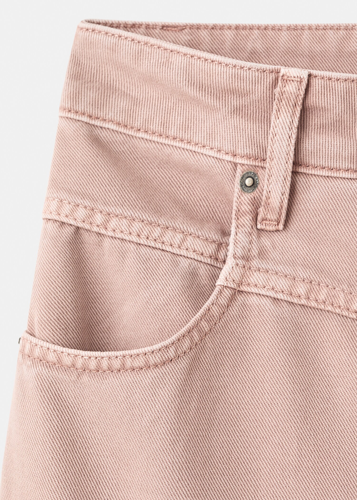 Wide-leg mid-rise loose-fit jeans - Details of the article 0