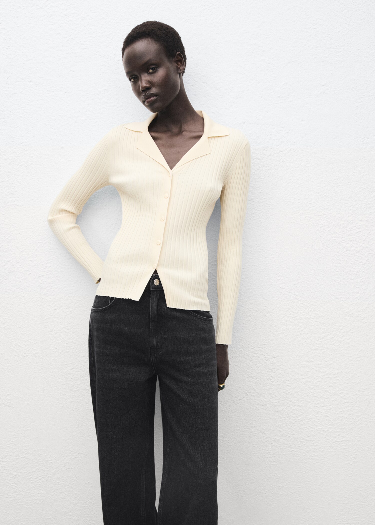 Mid-rise balloon jeans - Details of the article 1