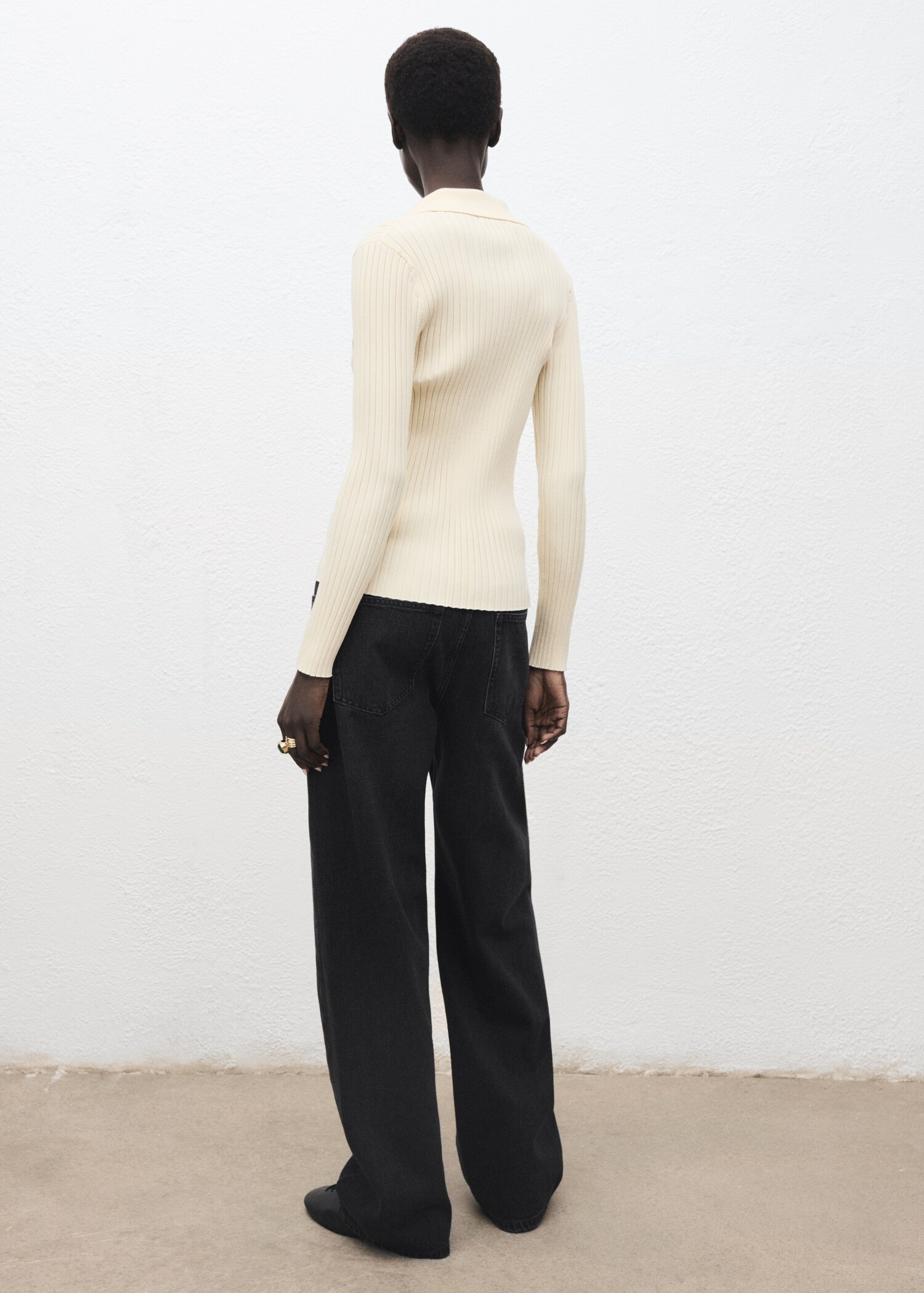 Mid-rise balloon jeans - Reverse of the article