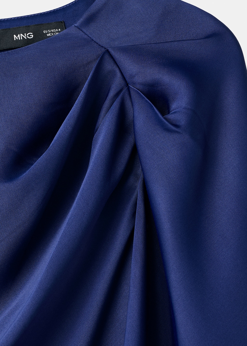 Asymmetrical satin dress