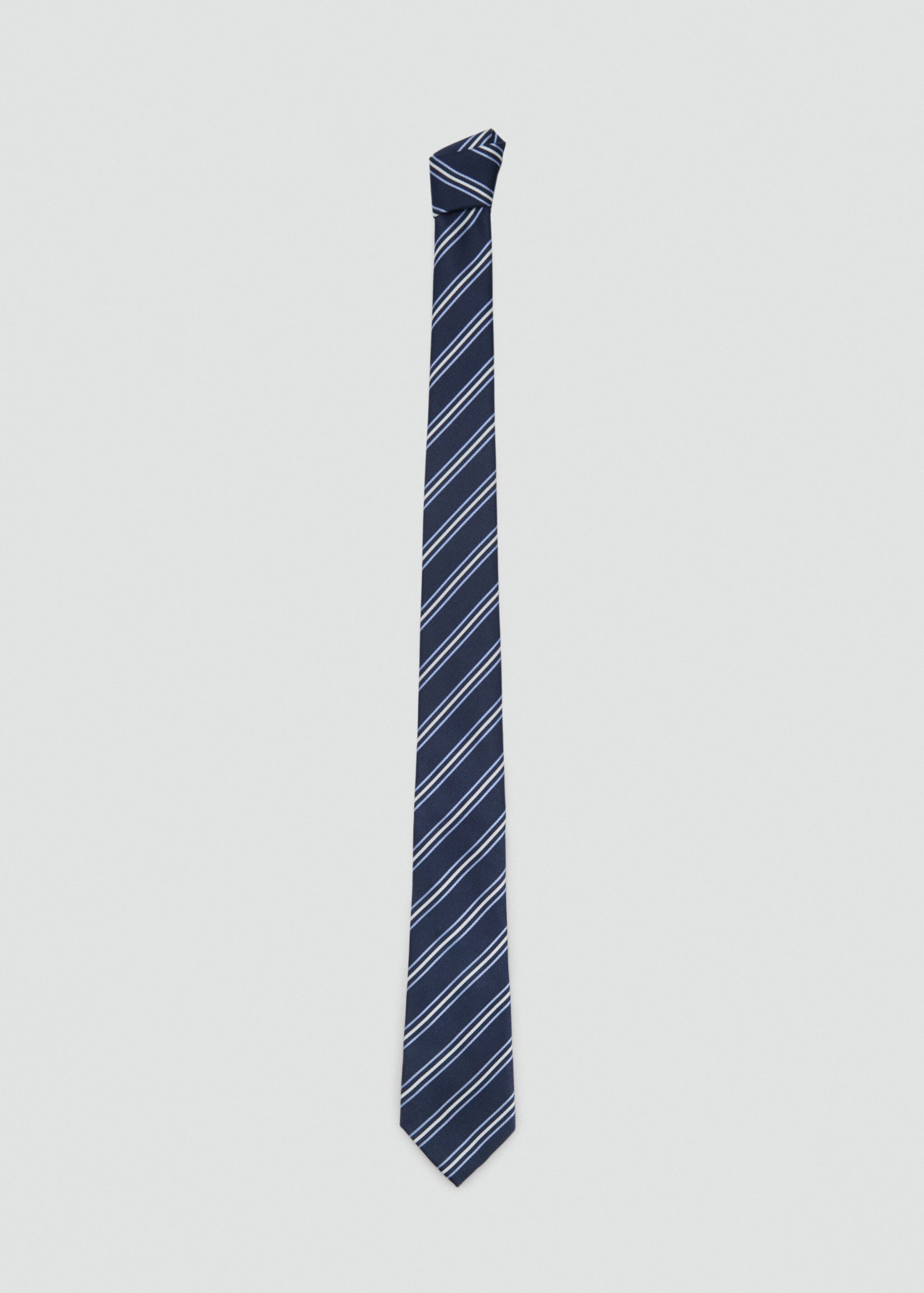 Striped tie - Article without model, Blue. Ref: 17025832-00.