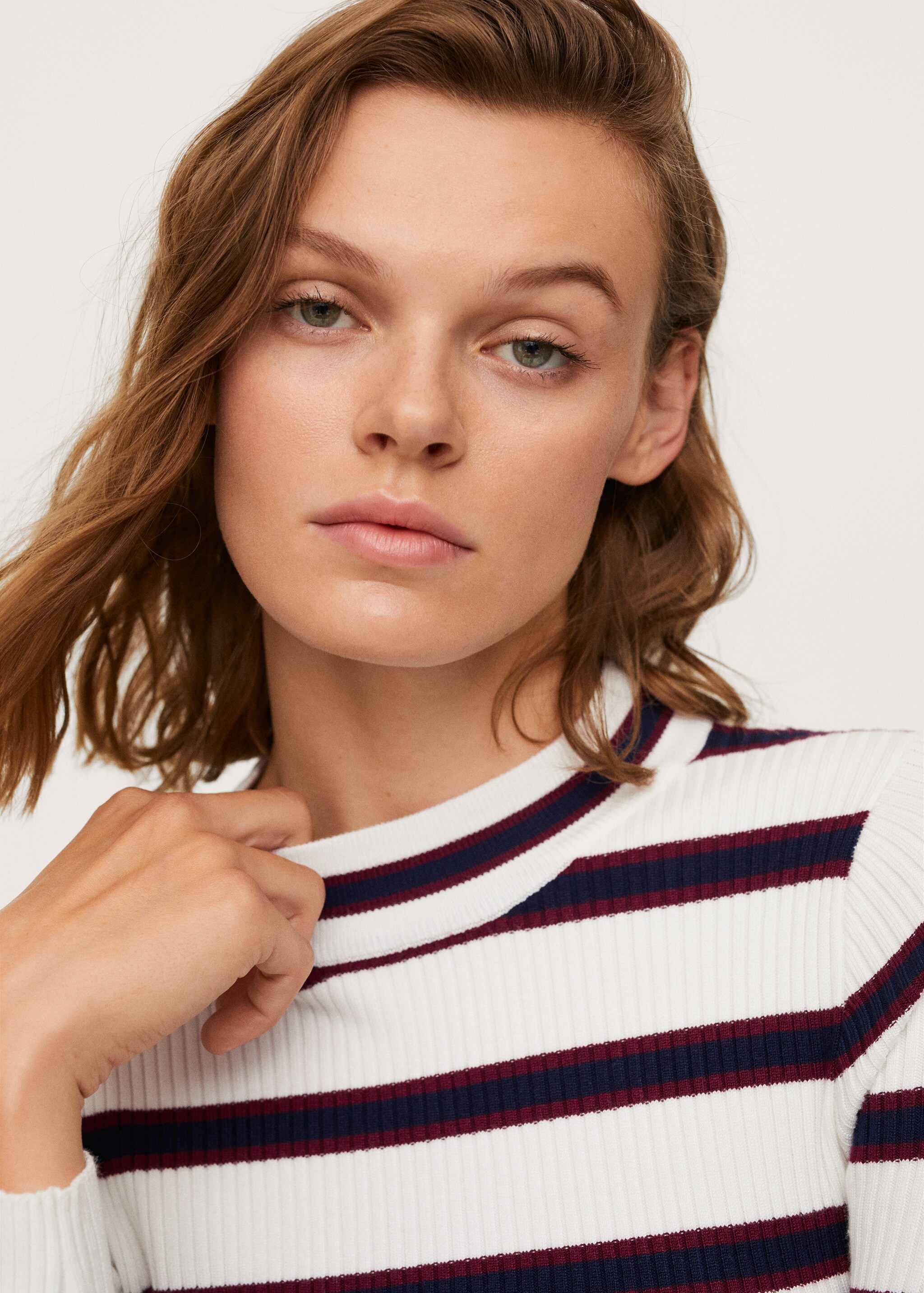 Striped rib sweater - Details of the article 1