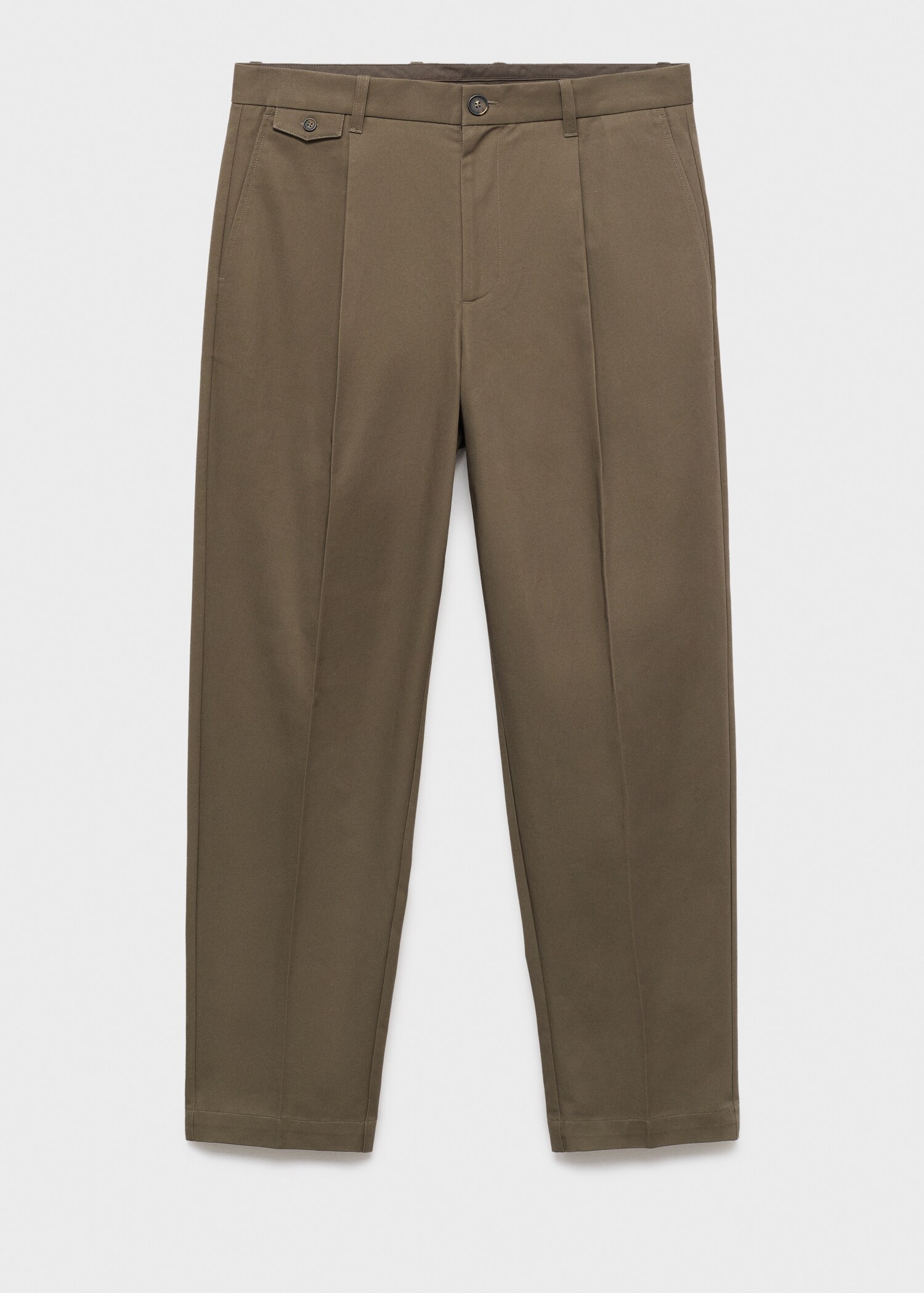 Pantalon regular fit coton pinces - Article sans modèle