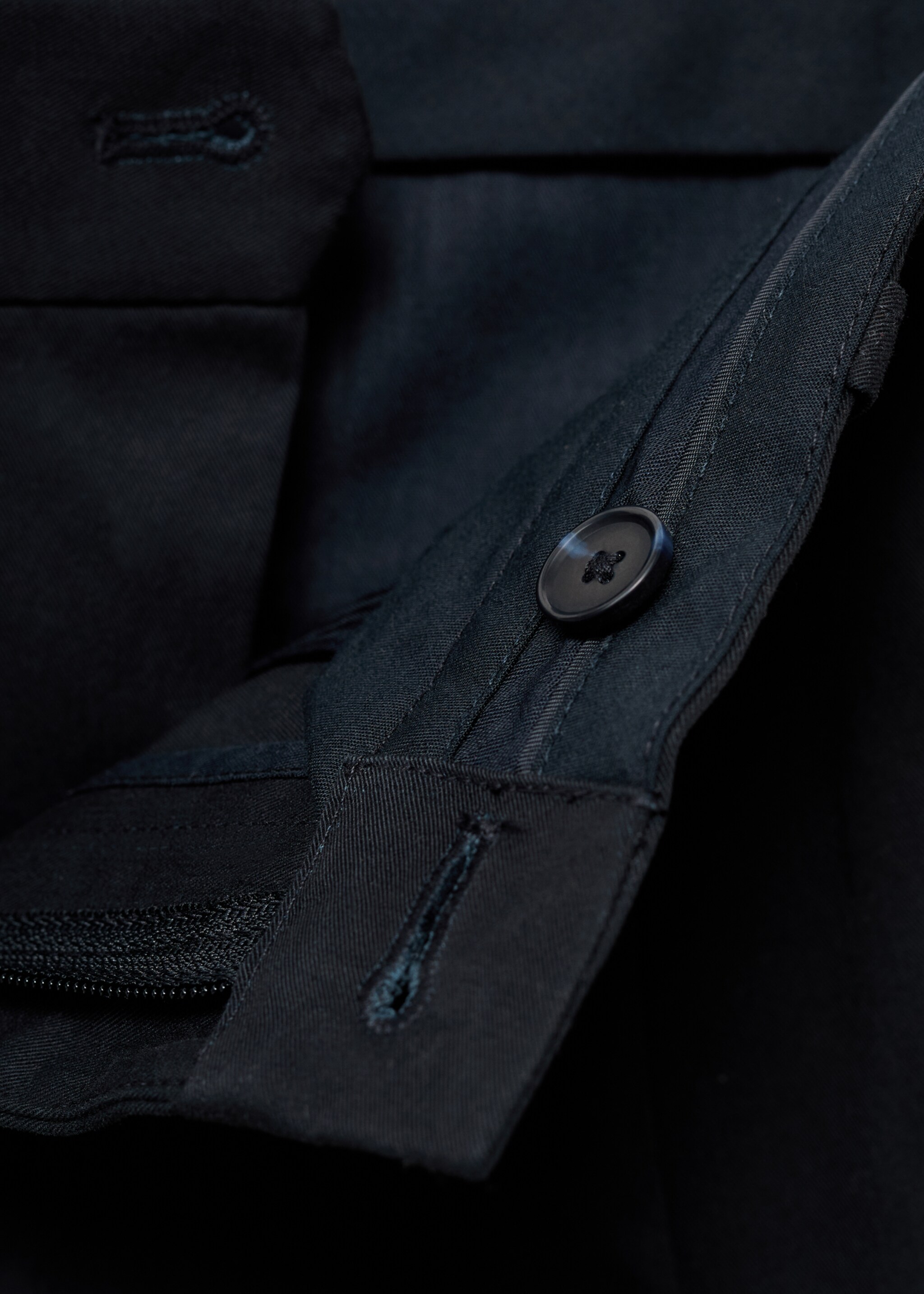 Pantalon cargo coton regular-fit - Détail de l'article 8, Bleu marine. Ref: 17025971-00.