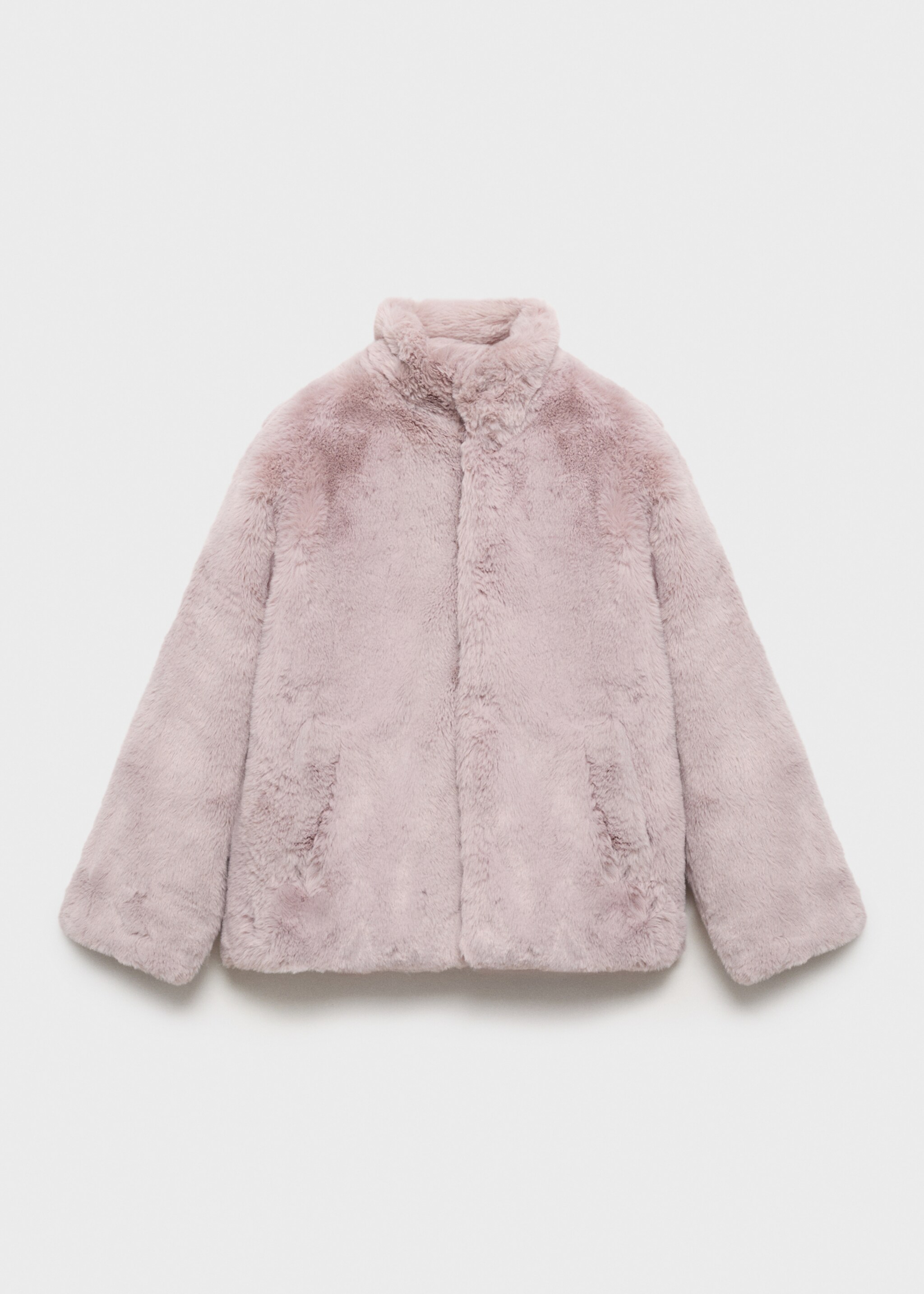 Fur-effect coat - Article without model, Pink. Ref: 17025973-00.