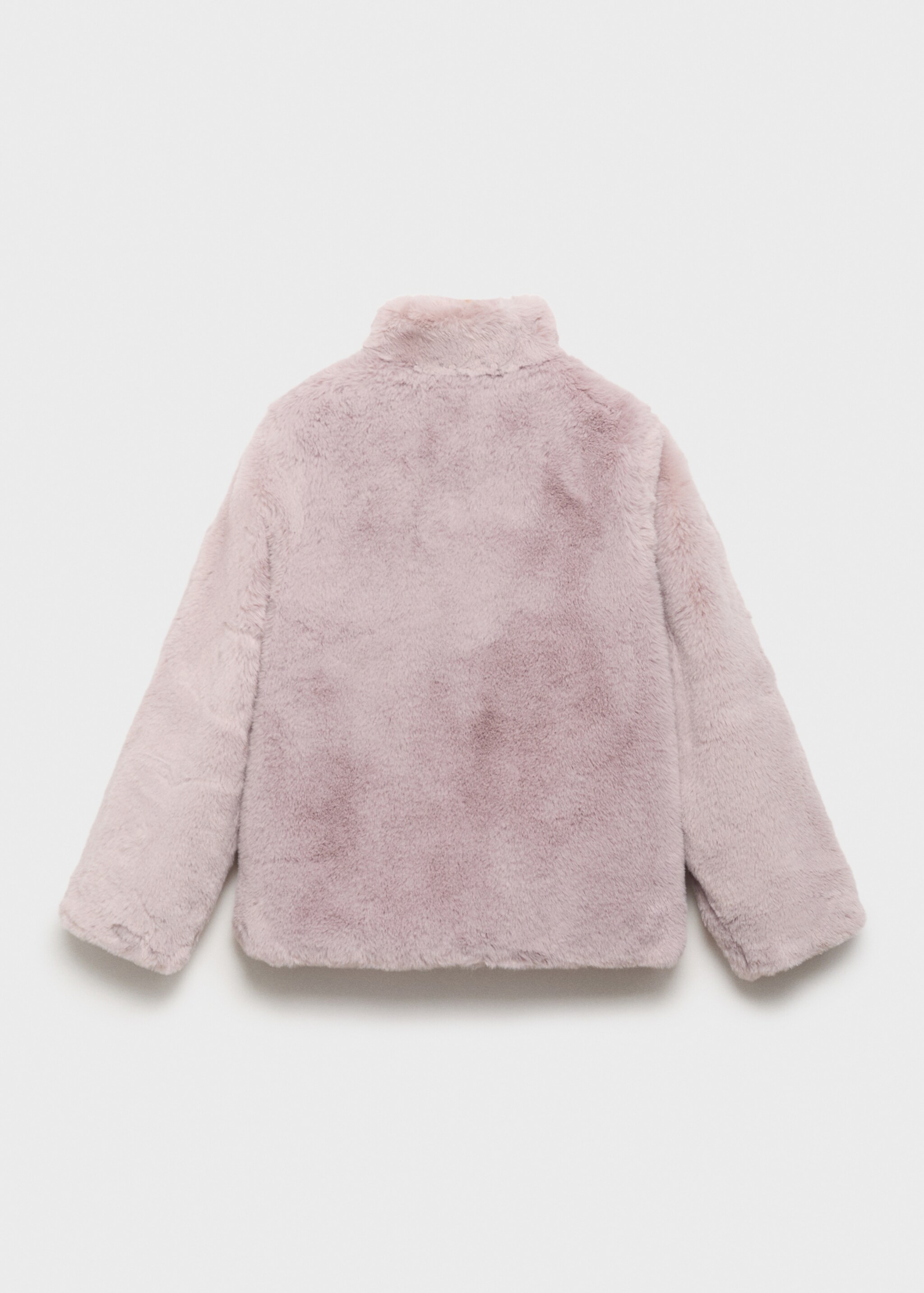 Fur-effect coat - Reverse of the article, Pink. Ref: 17025973-00.