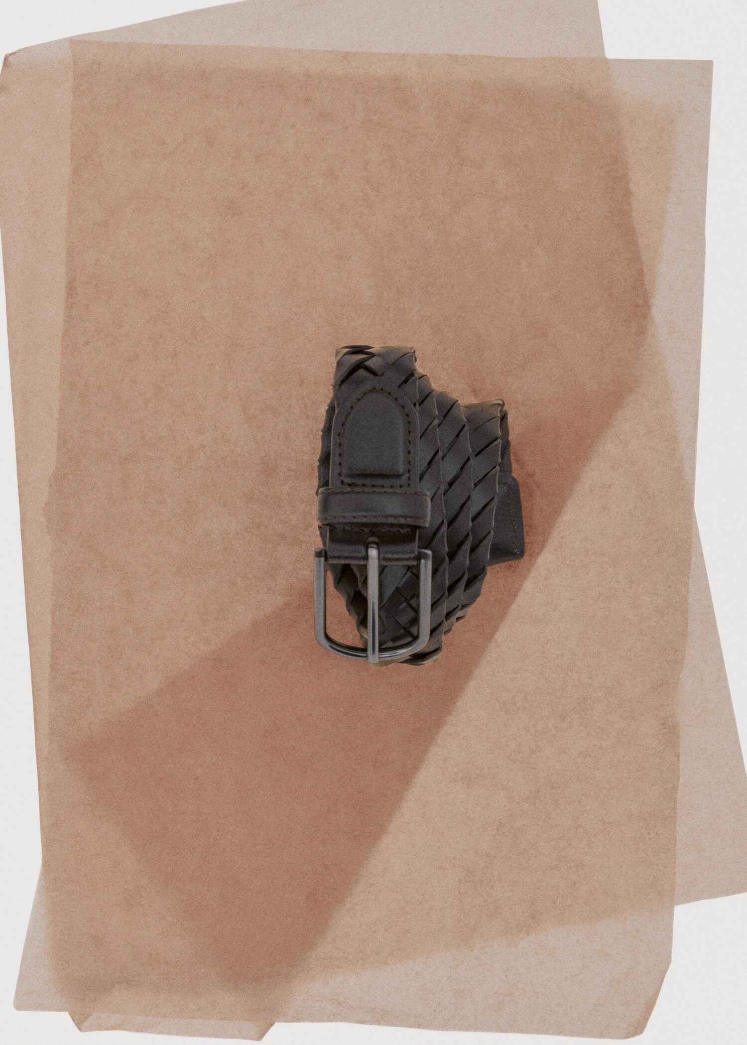 Kožený spletený opasek - Detail zboží 9