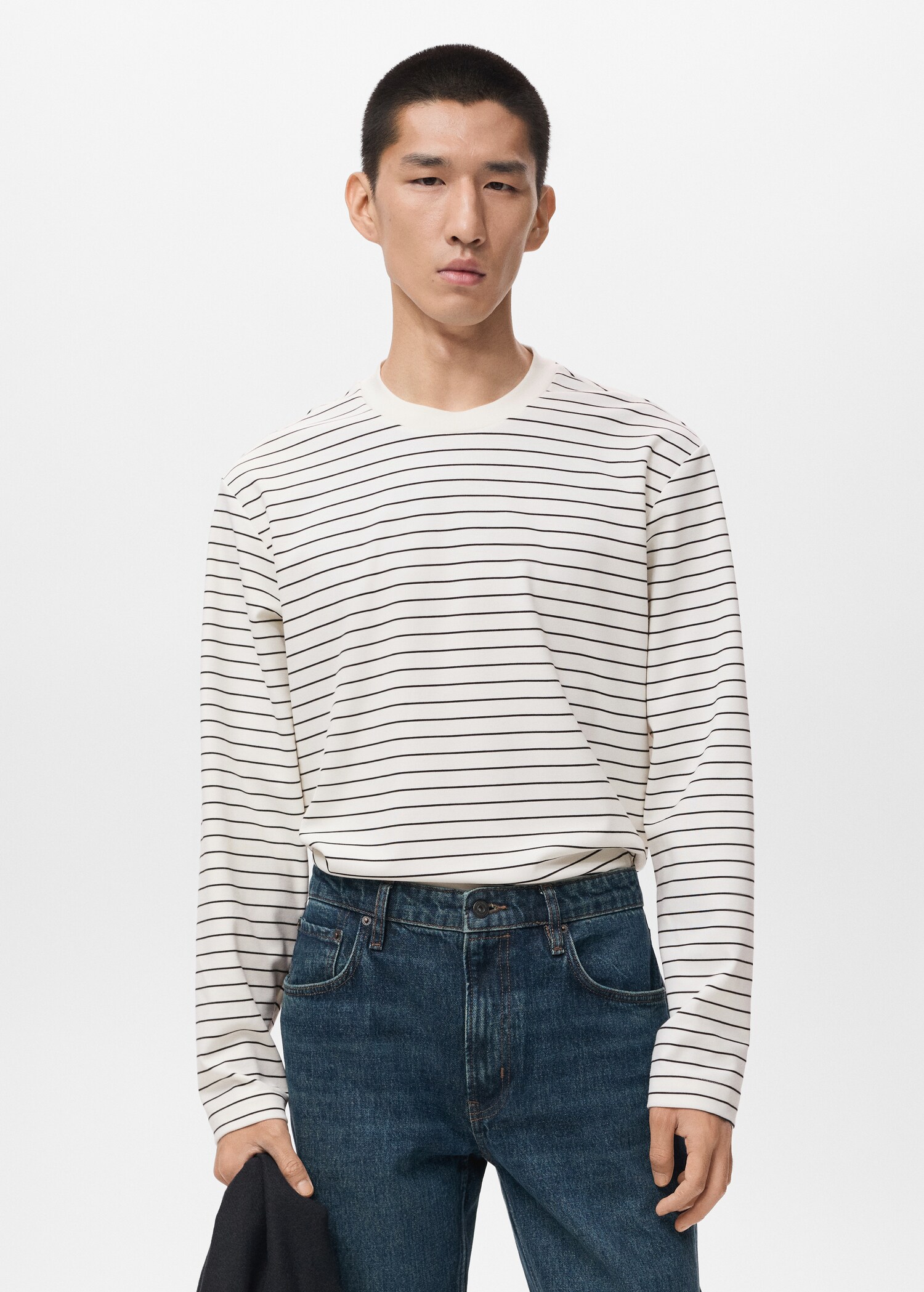 Striped long sleeves t-shirt - Medium plane