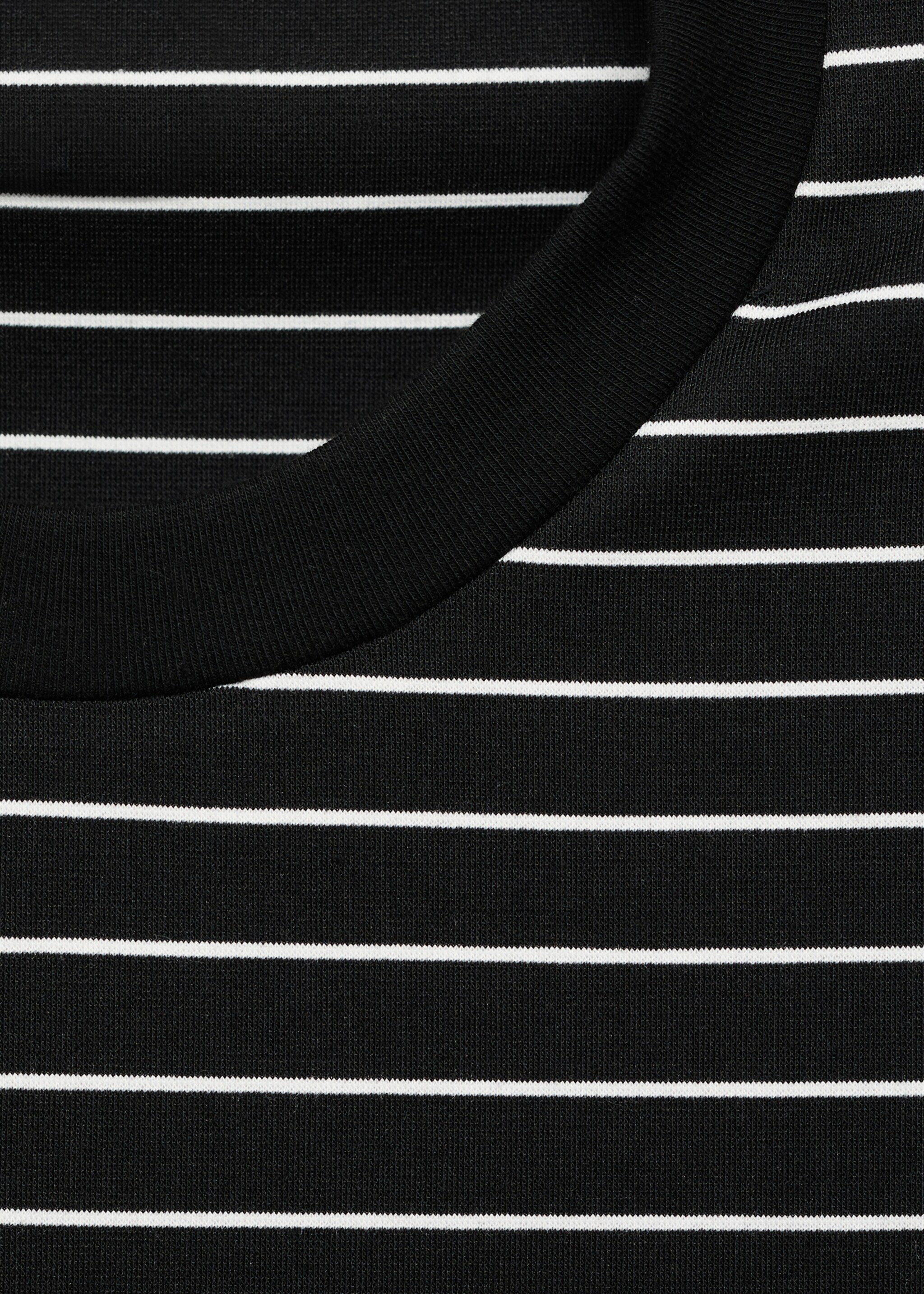 Striped long sleeves t-shirt - Details of the article 8, Black. Ref: 17025978-00.