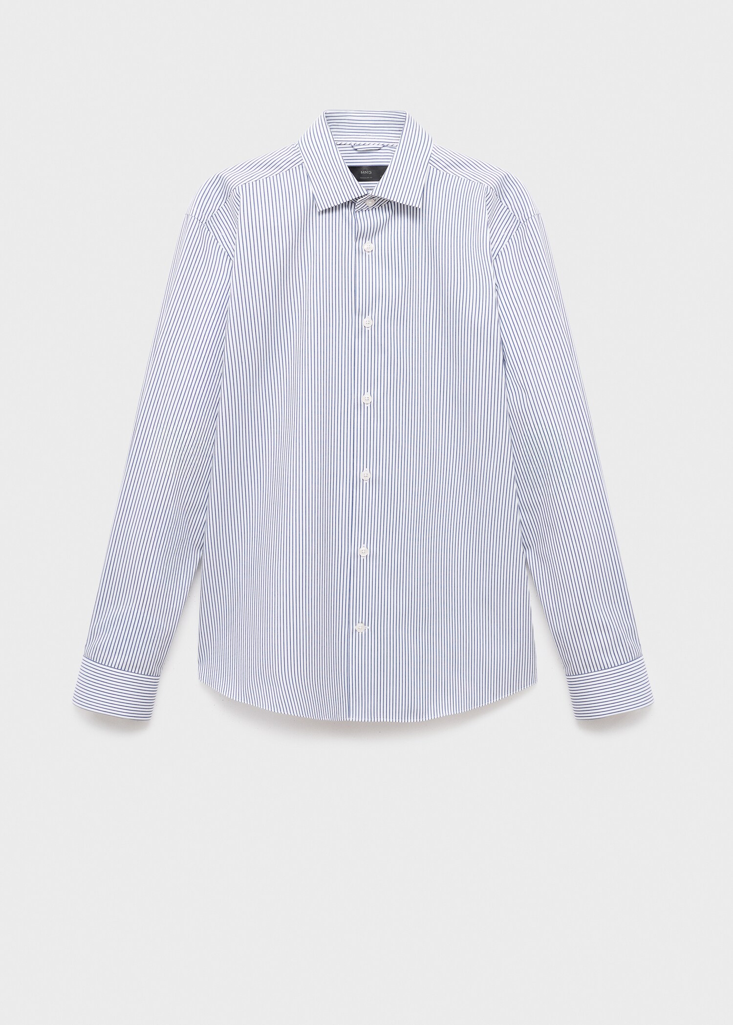 Regular-fit striped cotton shirt - Article without model