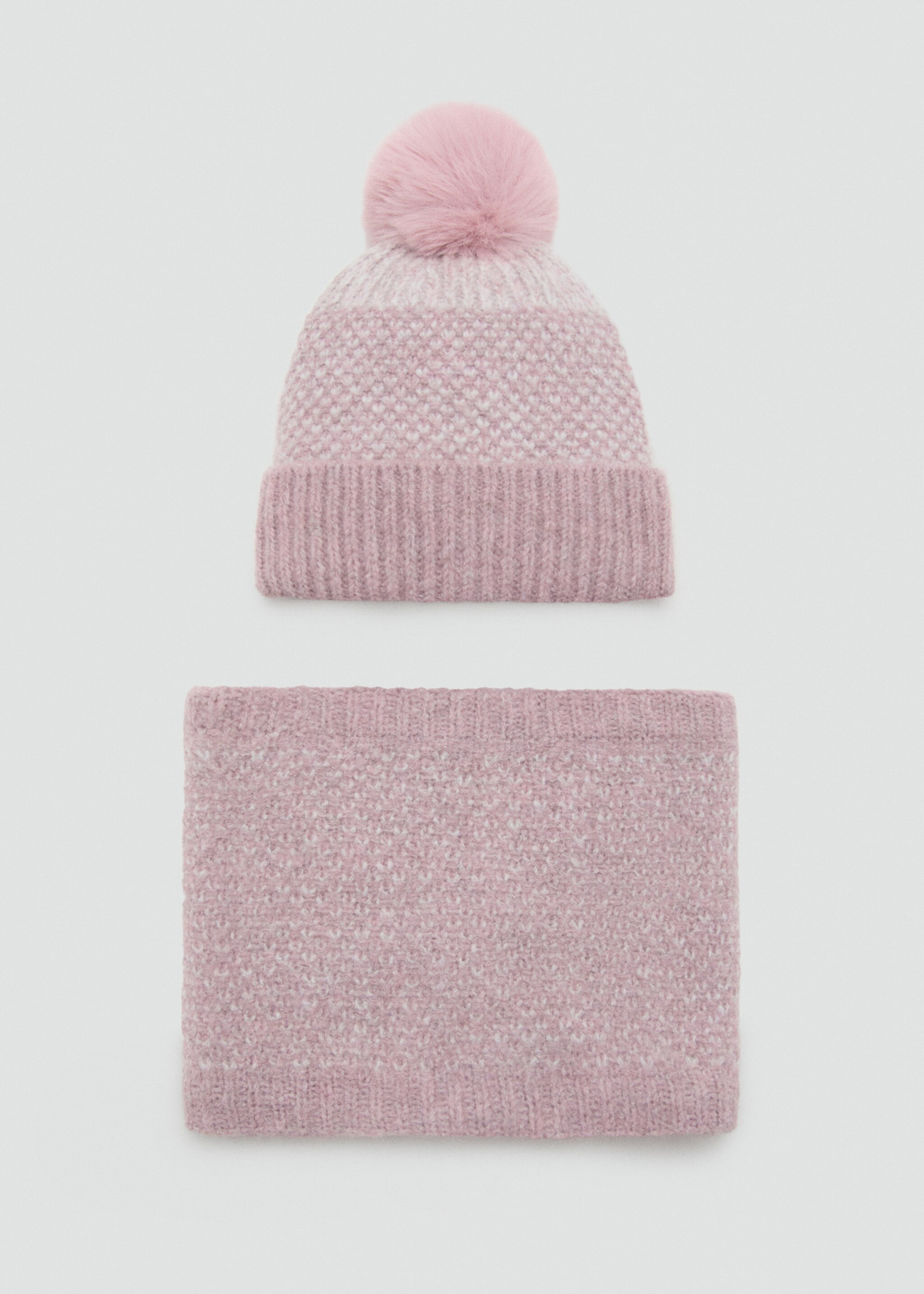 Scarf oslops - Details of the article 1, Pale Pink. Ref: 17025984-00.