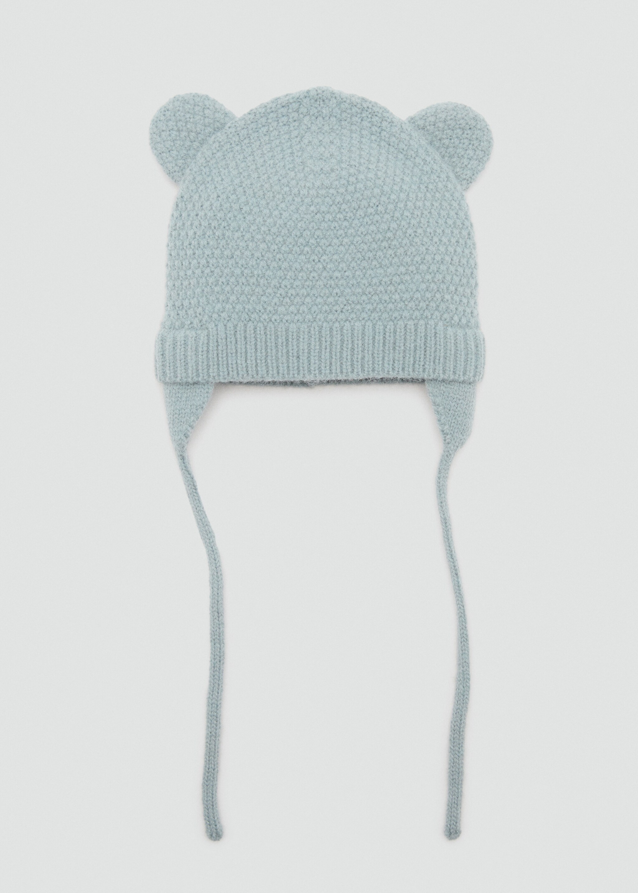 Ears knitted beanie - Article without model, Aqua Green. Ref: 17025987-00.