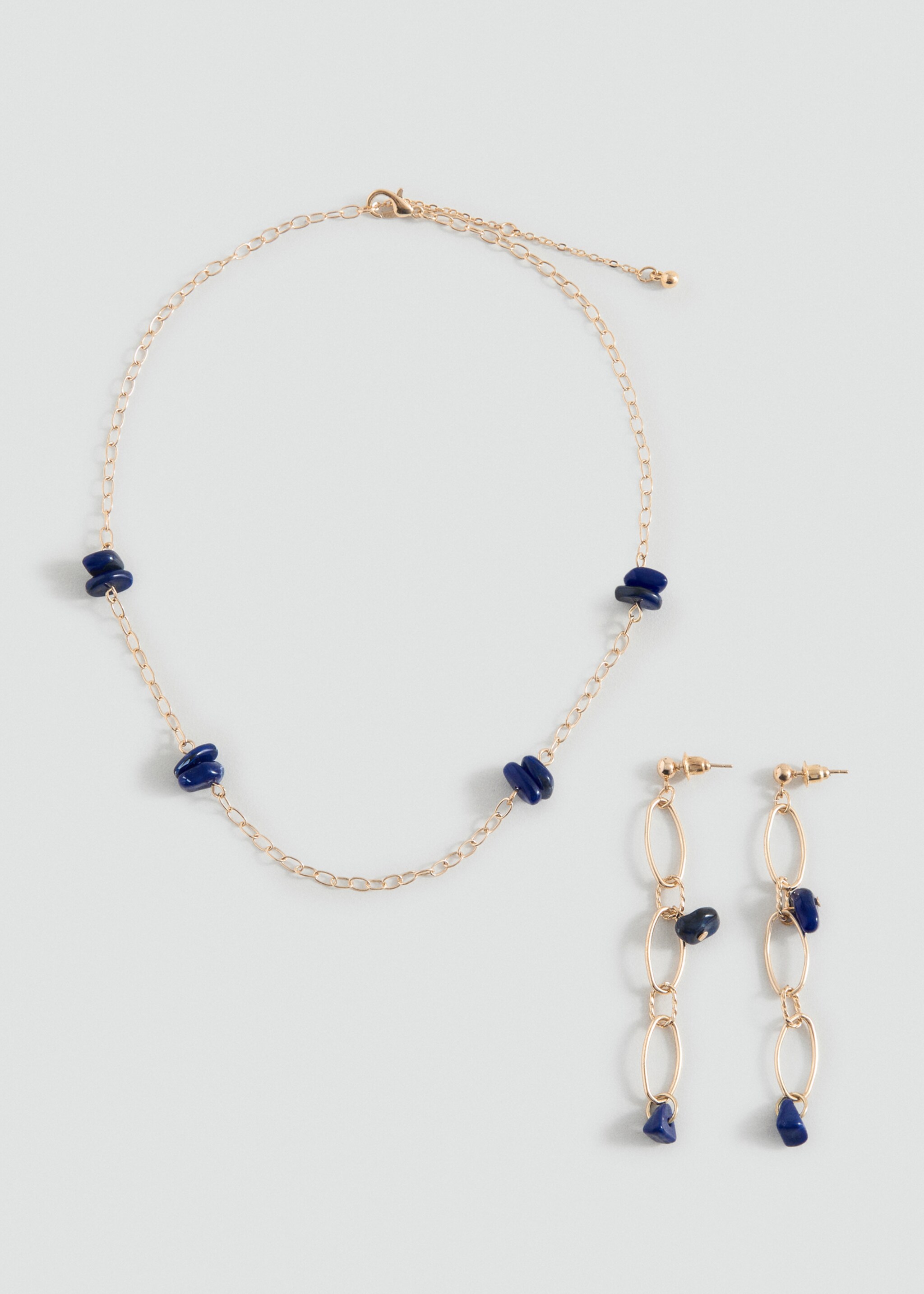 Conjunto de colar e brincos - Artigo sem modelo, Ouro. Ref: 17025992-00.