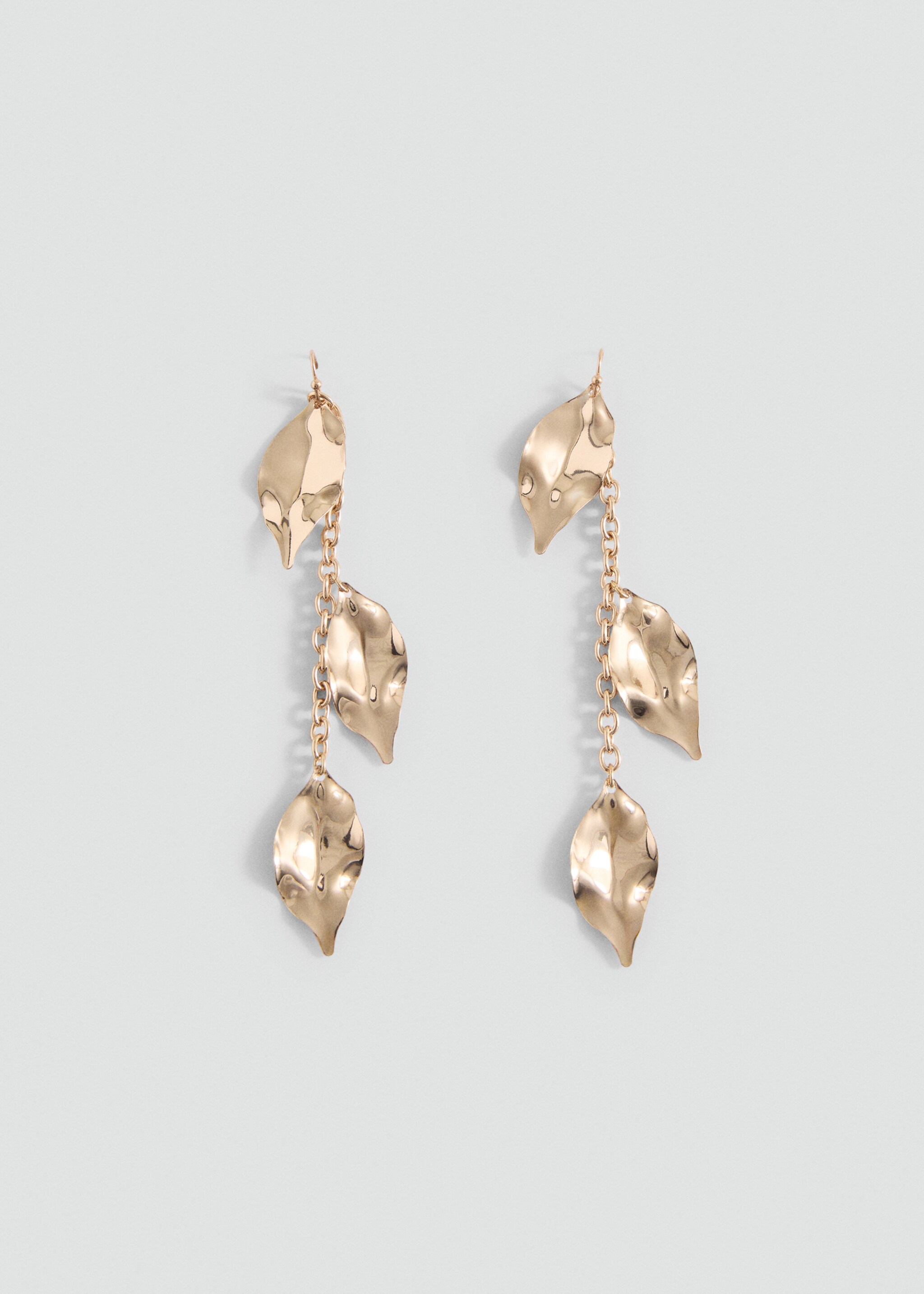 Leaves pendant earrings - Article without model, Gold. Ref: 17025994-00.