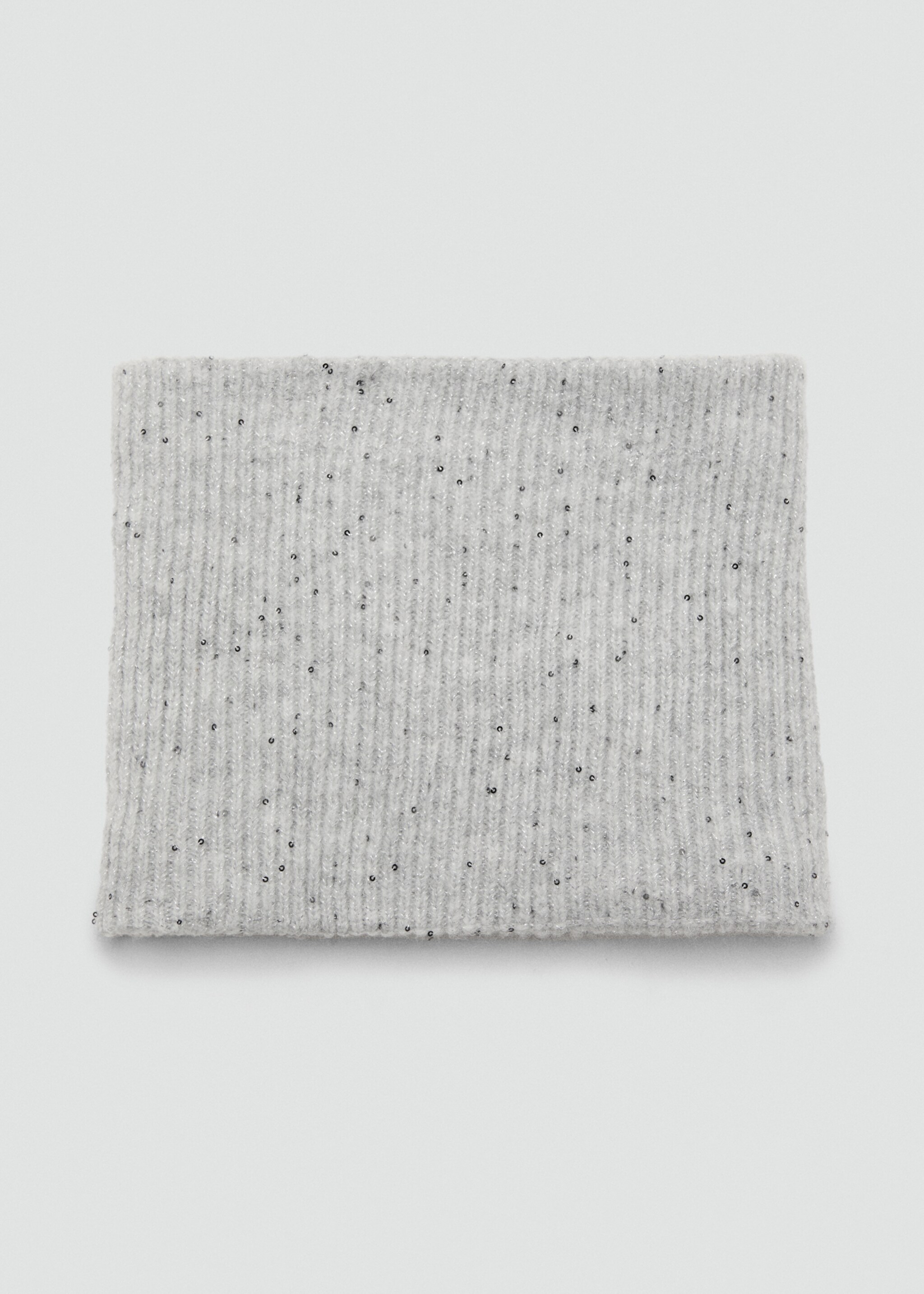 Bufanda punto lentejuelas - Artículo sin modelo, Gris. Ref: 17026003-00.