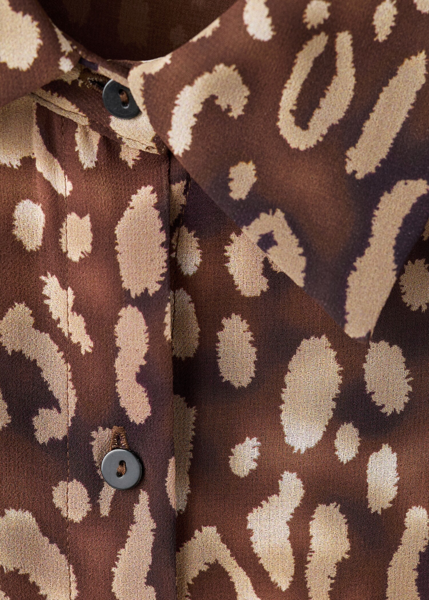 Robe chemise léopard ceinturée - Détail de l'article 8