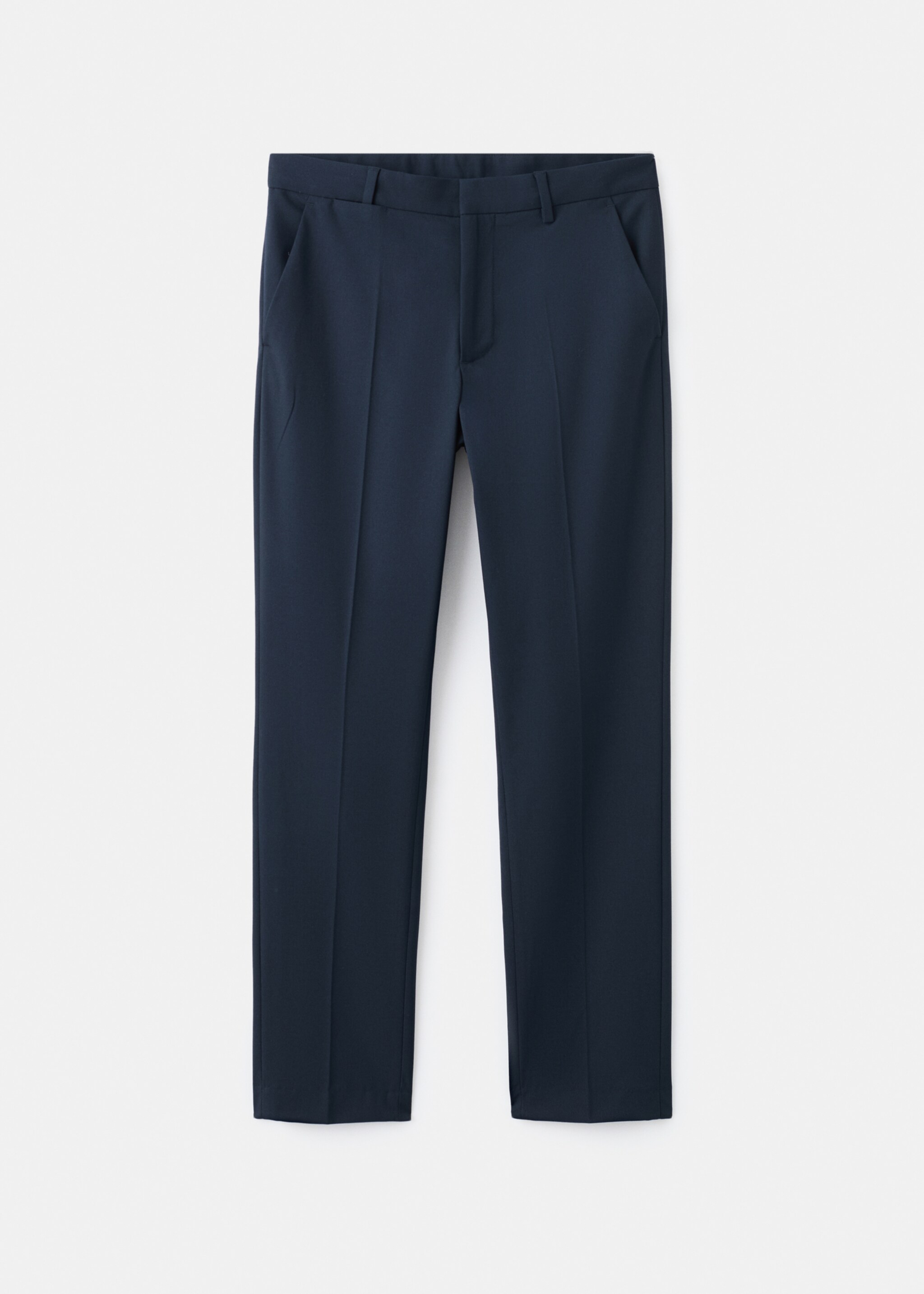 Straight suit trousers - Article without model, Navy. Ref: 17026329-00.