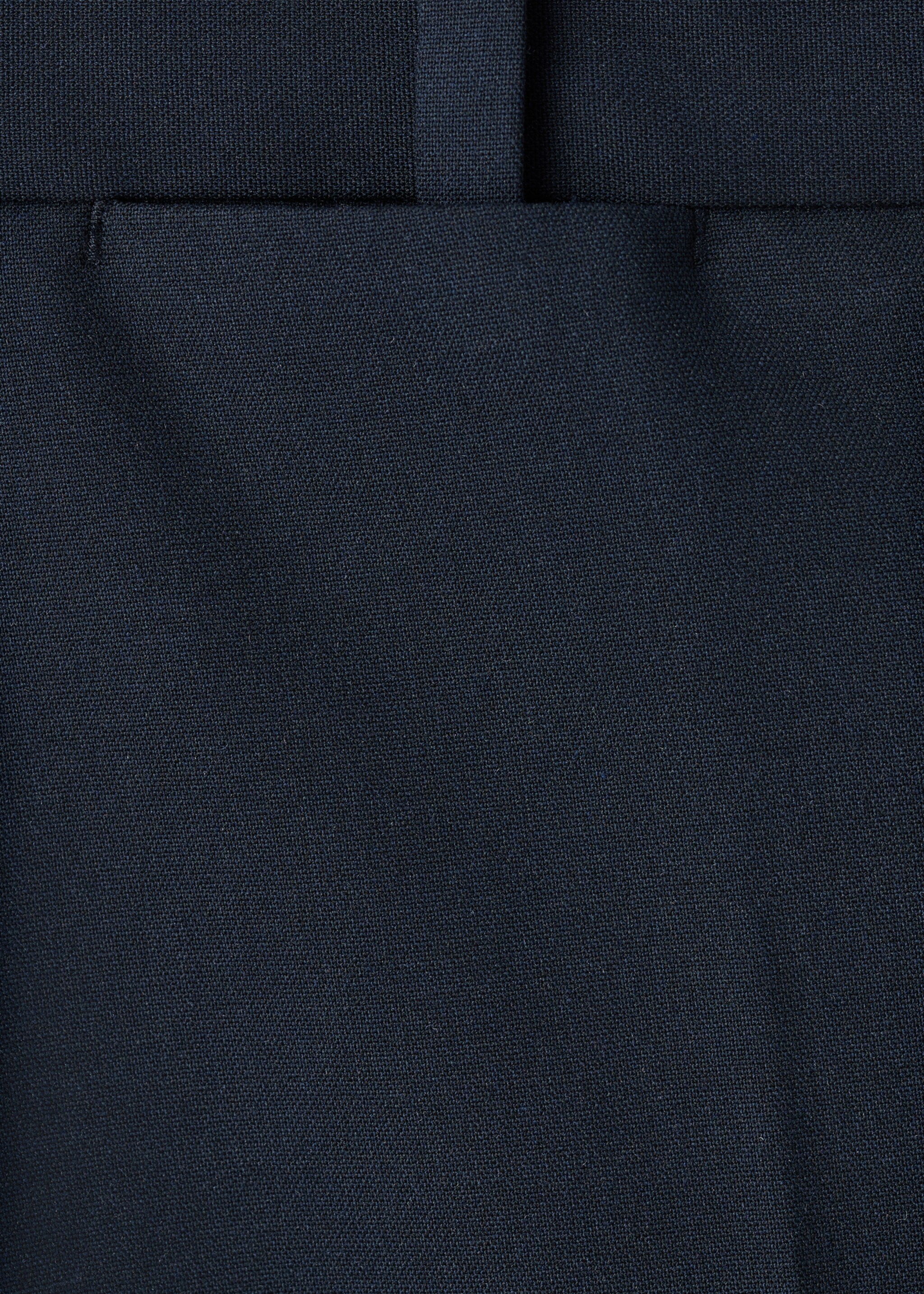 Straight suit trousers - Details of the article 8, Navy. Ref: 17026329-00.