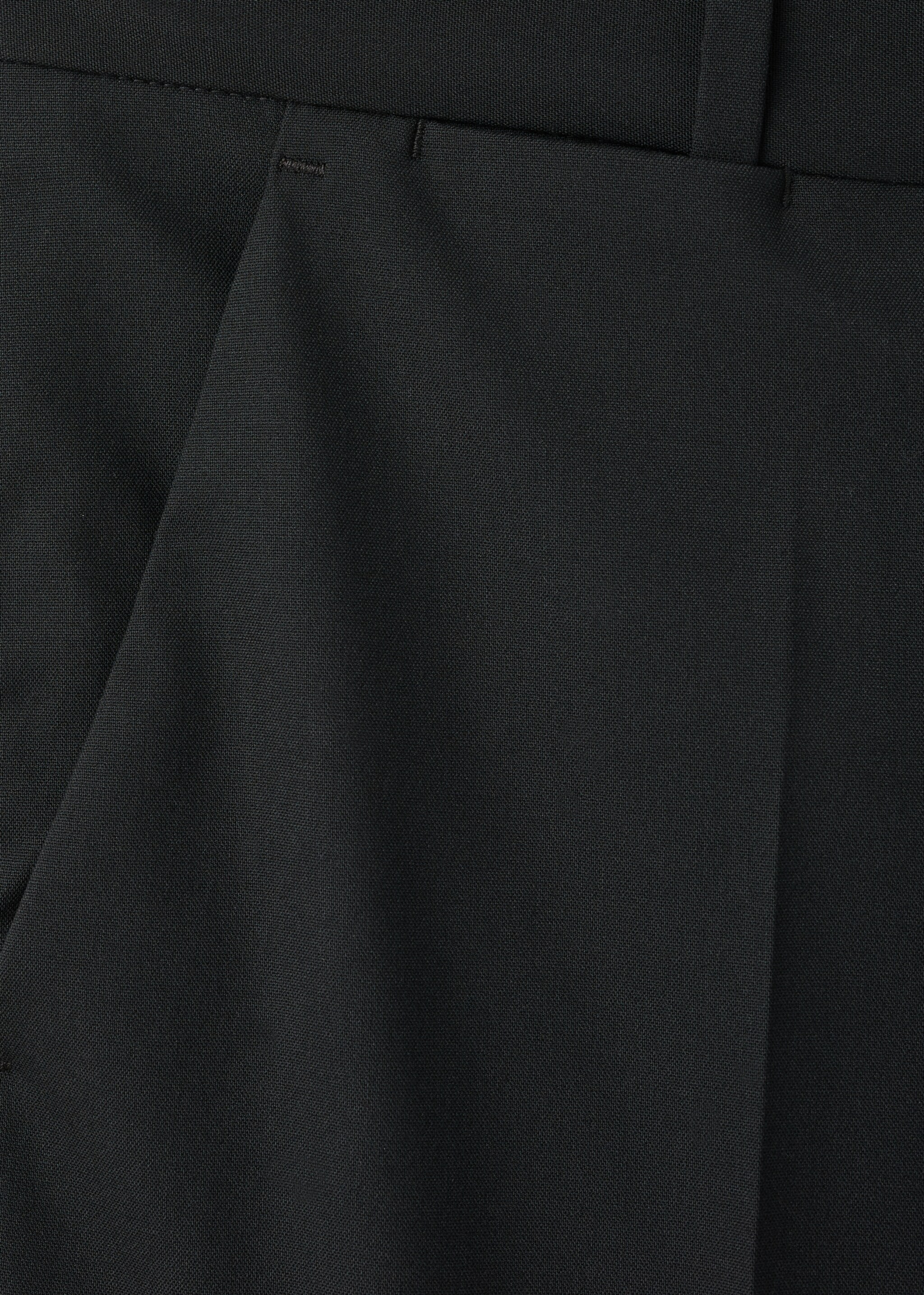 Straight suit trousers - Details of the article 0, Black. Ref: 17026330-00.